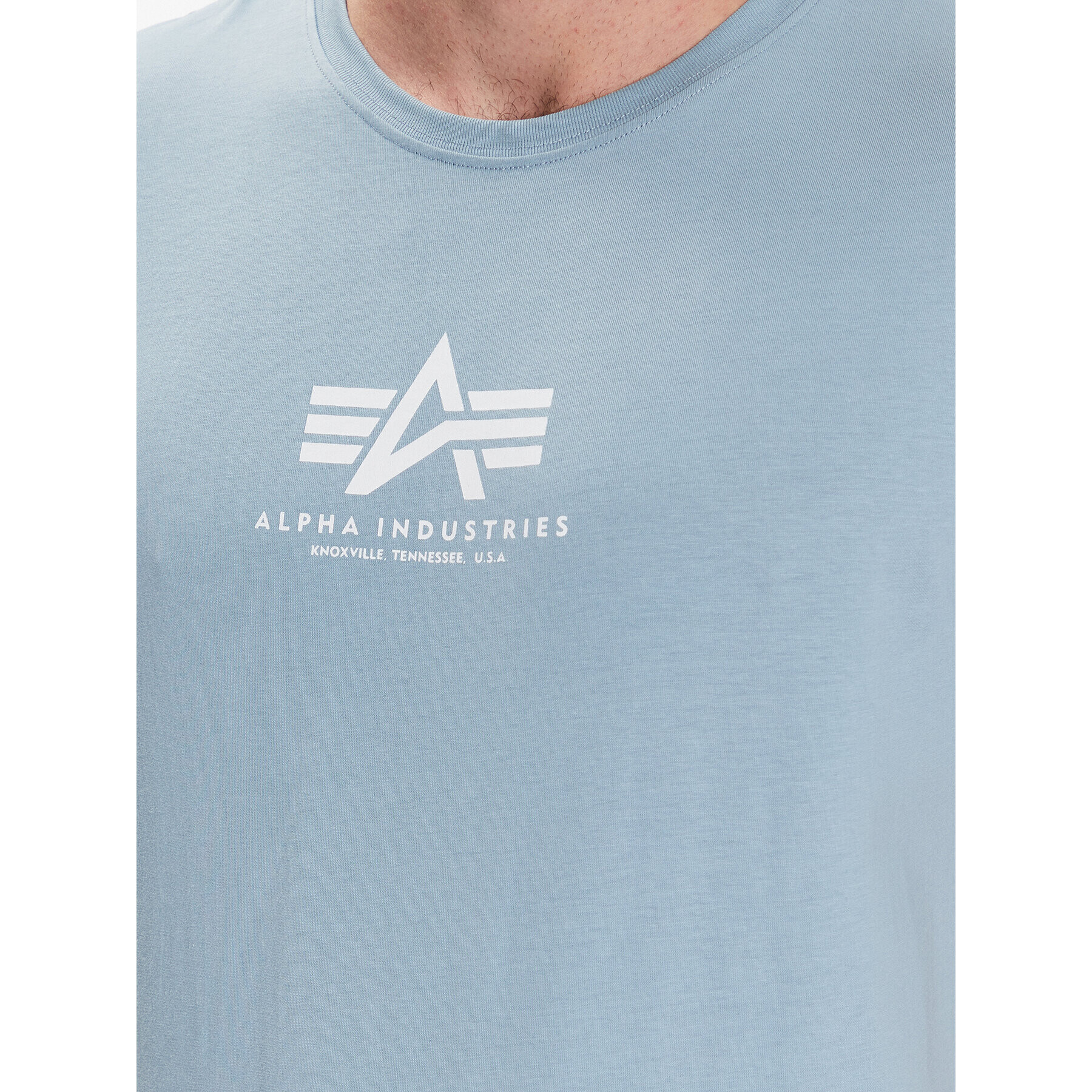 Alpha Industries T-Shirt Basic 118533 Modrá Regular Fit - Pepit.cz