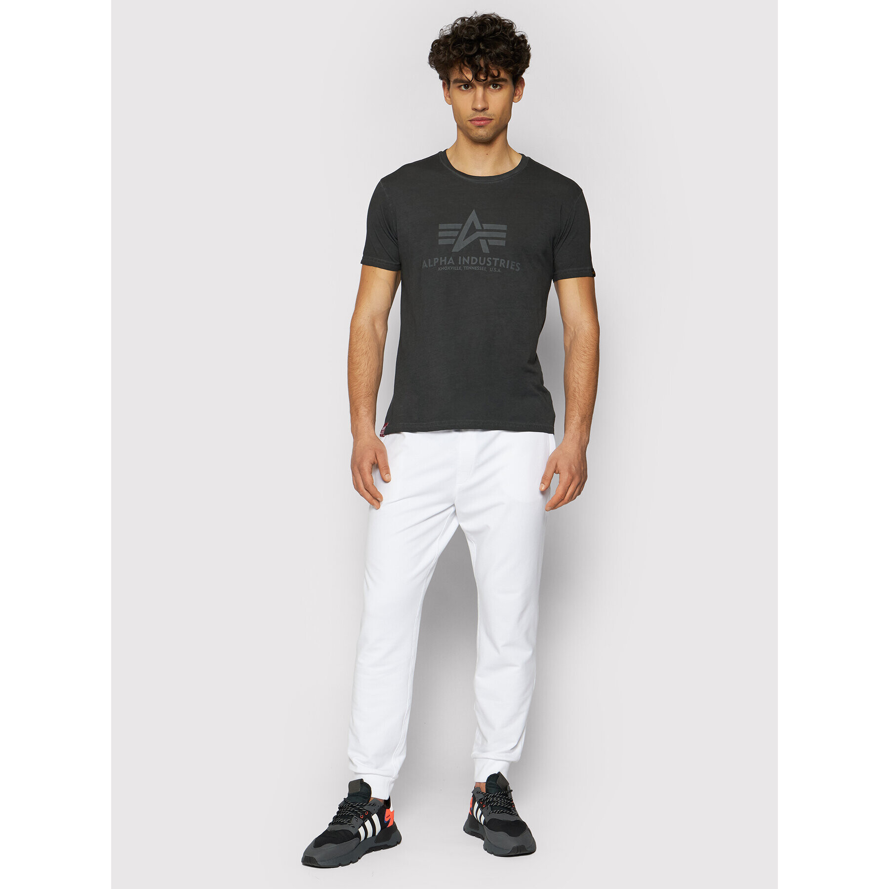 Alpha Industries T-Shirt Basic T Oildye 116515 Černá Regular Fit - Pepit.cz