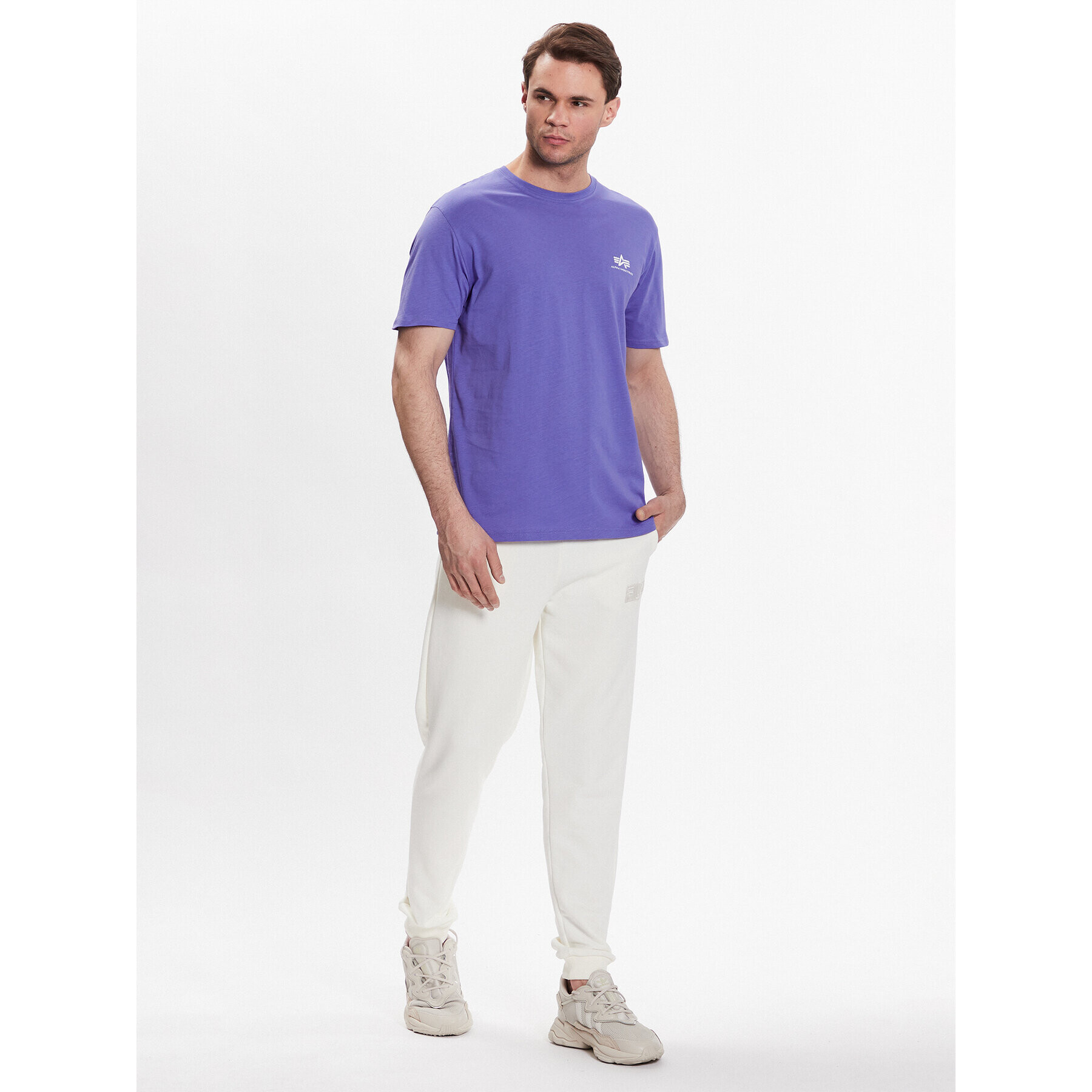 Alpha Industries T-Shirt Basic 188505 Fialová Regular Fit - Pepit.cz