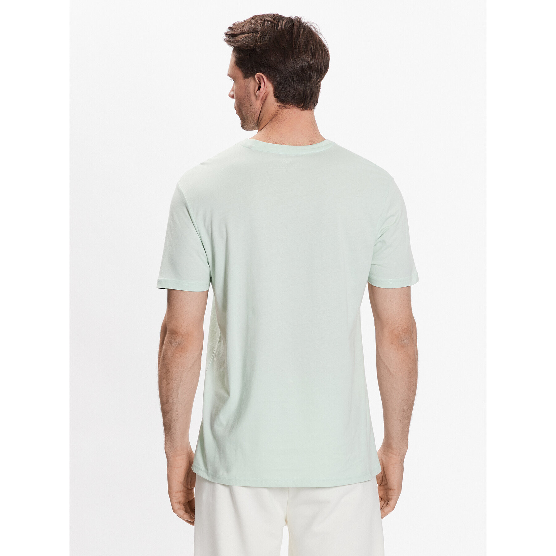 Alpha Industries T-Shirt Basic T Small Logo 188505 Zelená Regular Fit - Pepit.cz