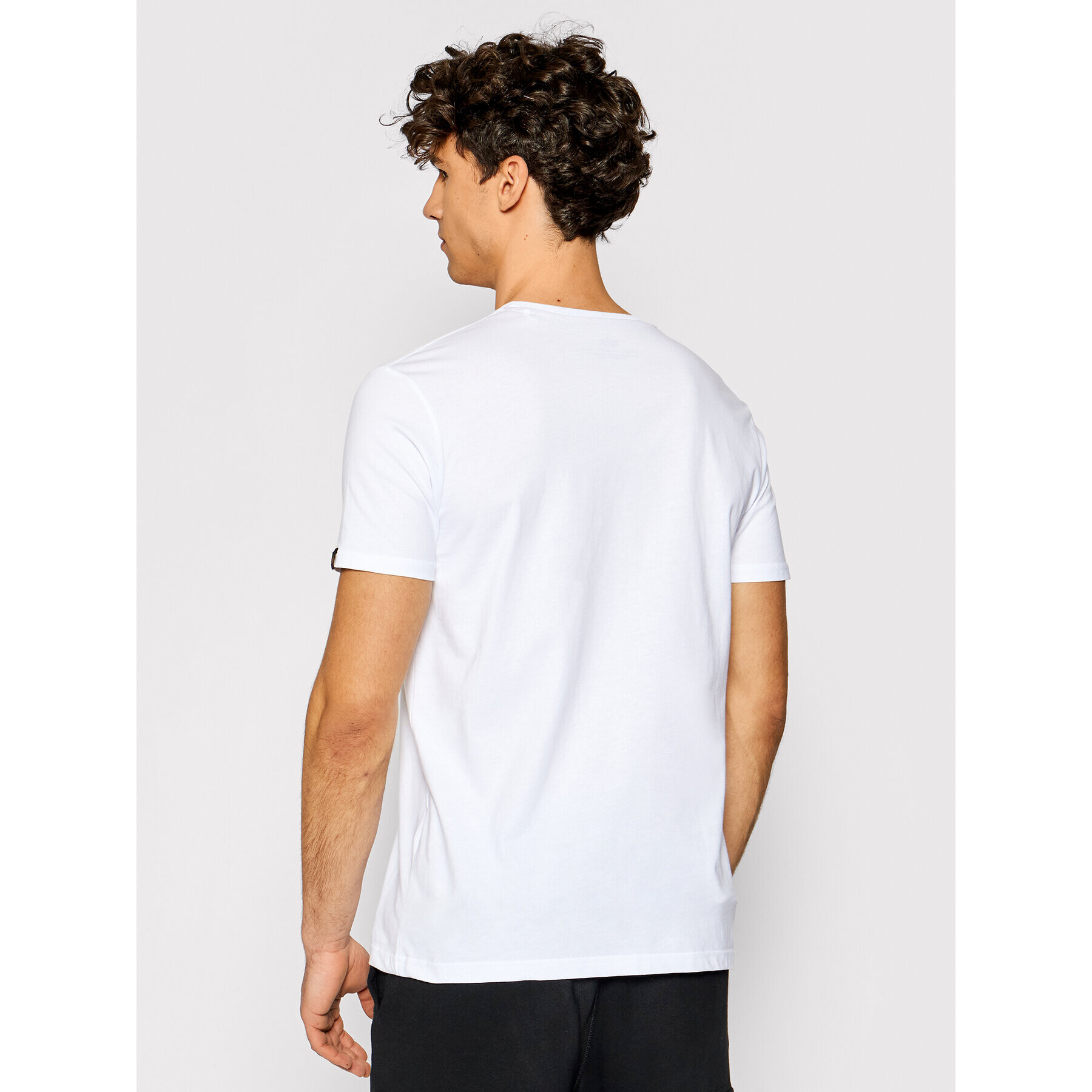 Alpha Industries T-Shirt Logo 126547 Bílá Regular Fit - Pepit.cz