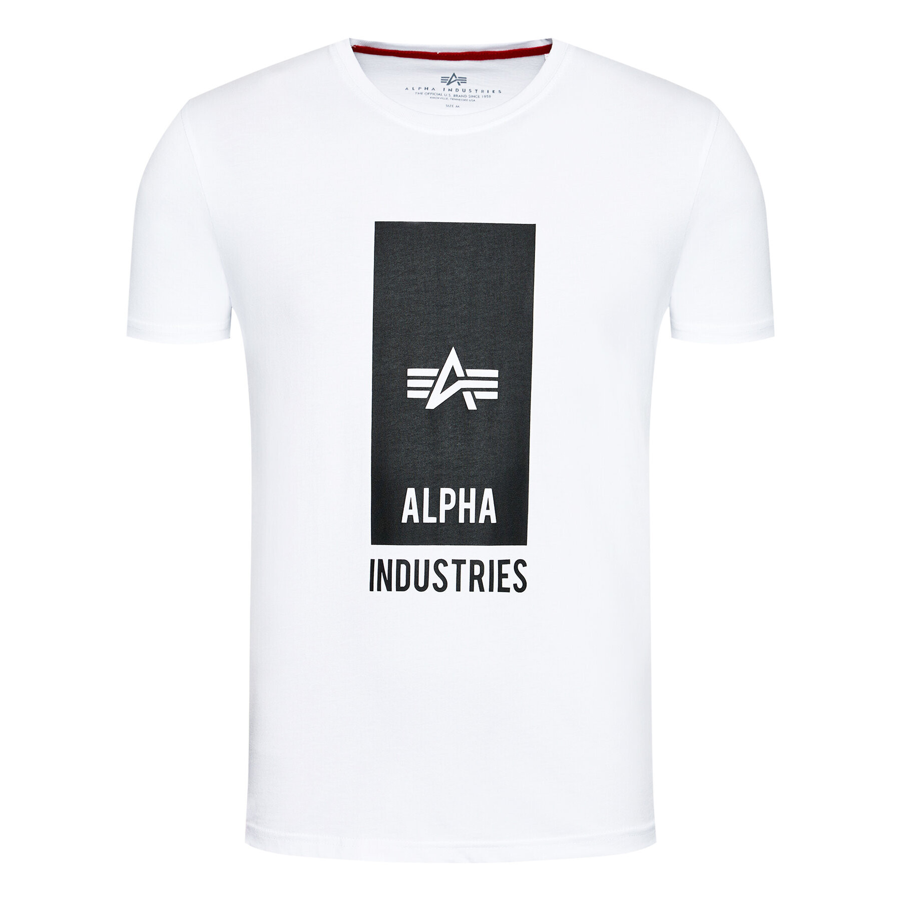 Alpha Industries T-Shirt Logo 126547 Bílá Regular Fit - Pepit.cz