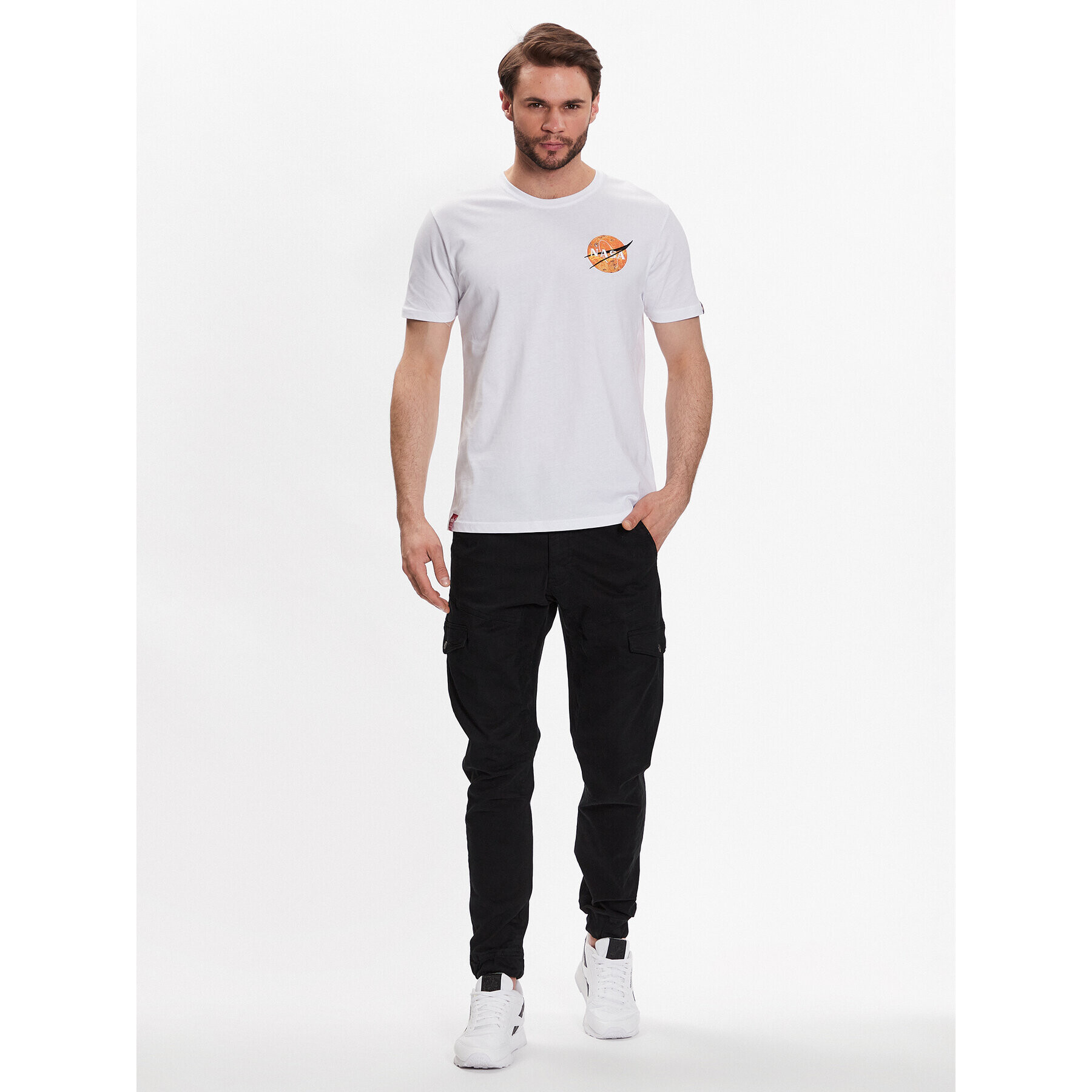 Alpha Industries T-Shirt Nasa Davinci T 136508 Bílá Regular Fit - Pepit.cz