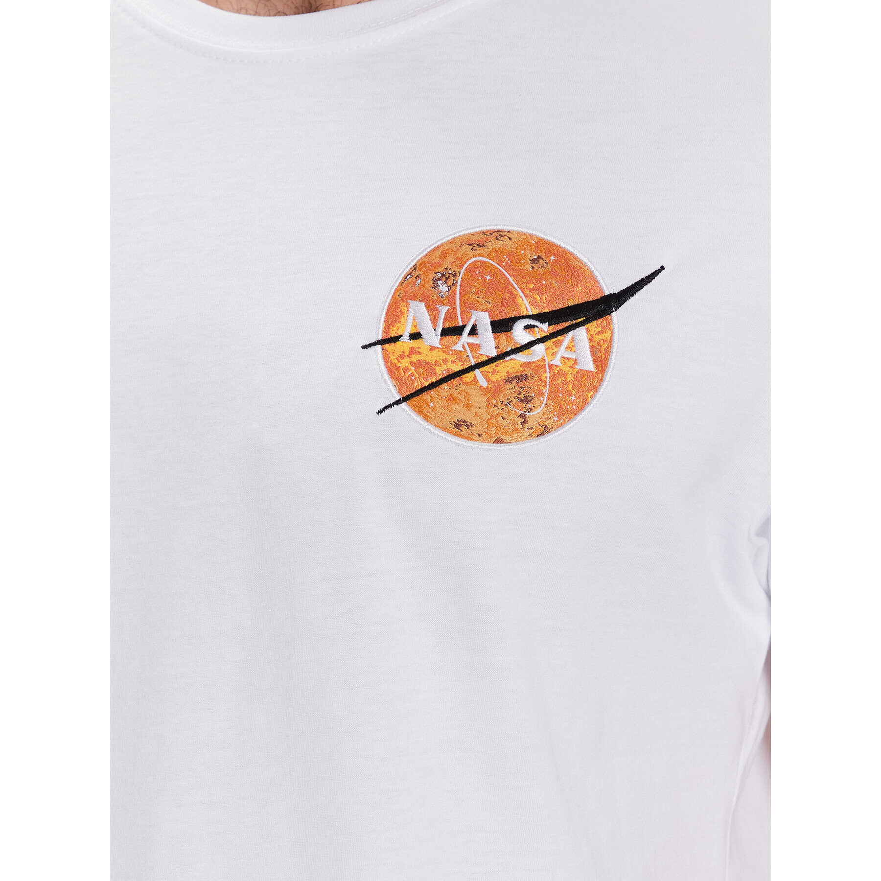 Alpha Industries T-Shirt Nasa Davinci T 136508 Bílá Regular Fit - Pepit.cz