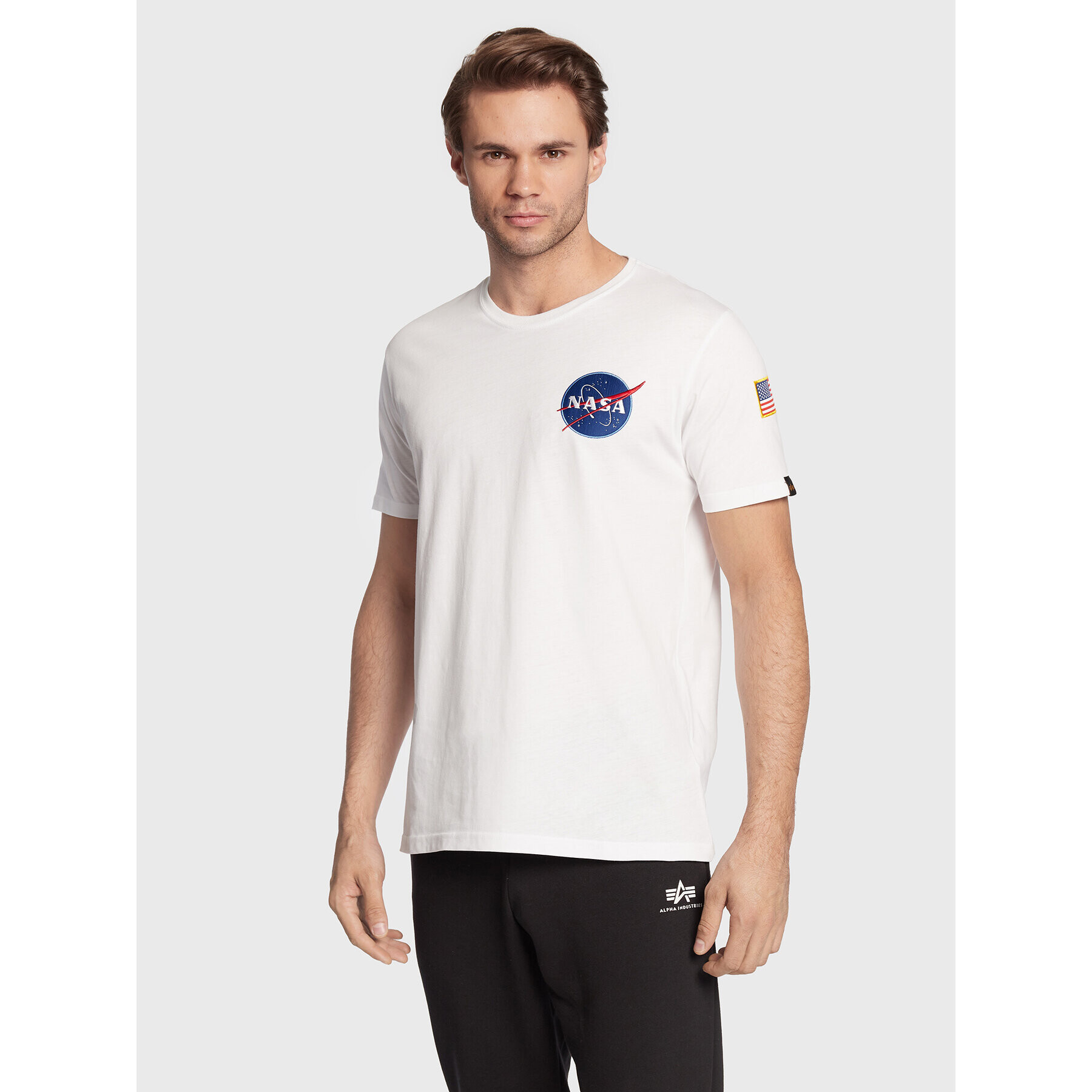 Alpha Industries T-Shirt Space Shuttle 176507 Bílá Regular Fit - Pepit.cz