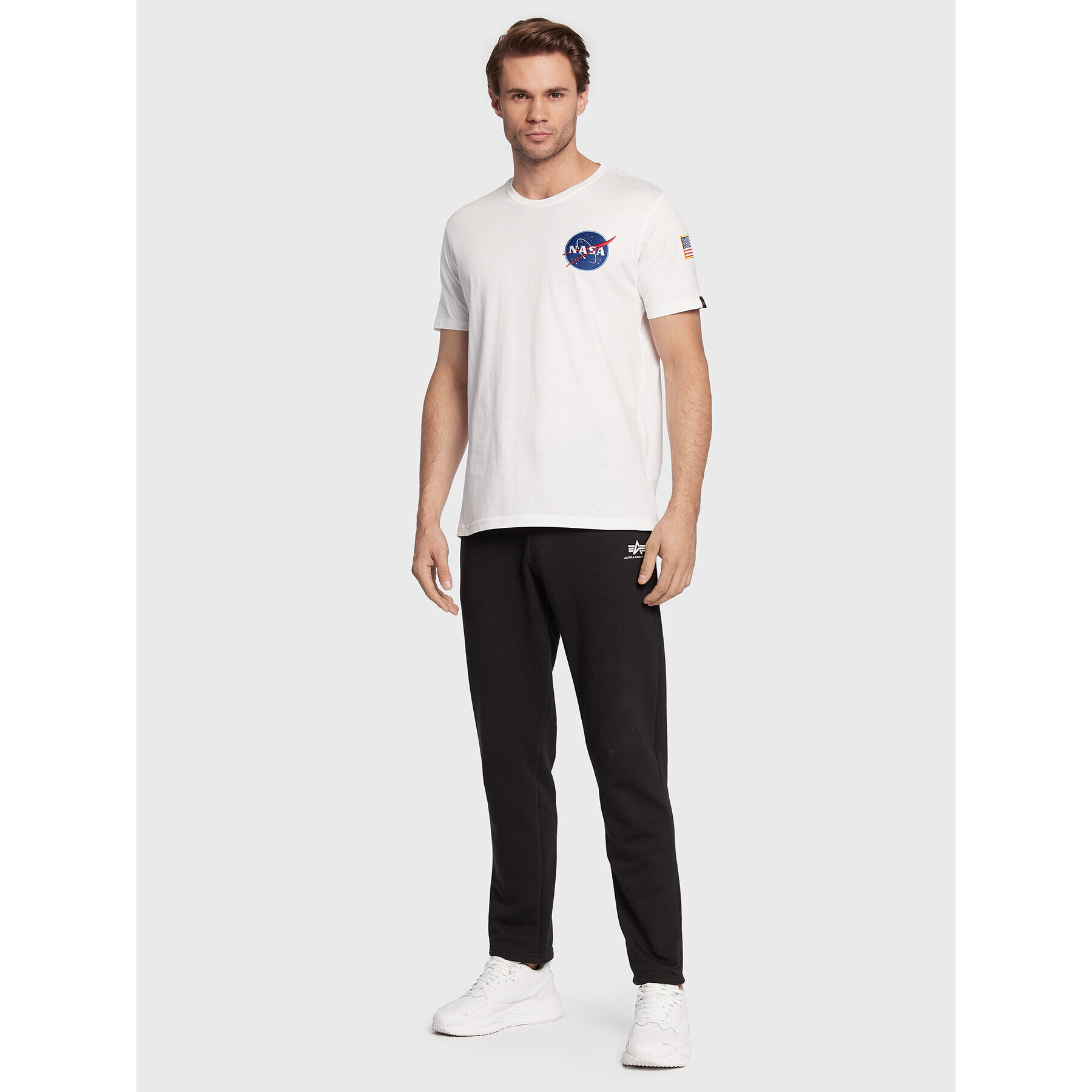 Alpha Industries T-Shirt Space Shuttle 176507 Bílá Regular Fit - Pepit.cz