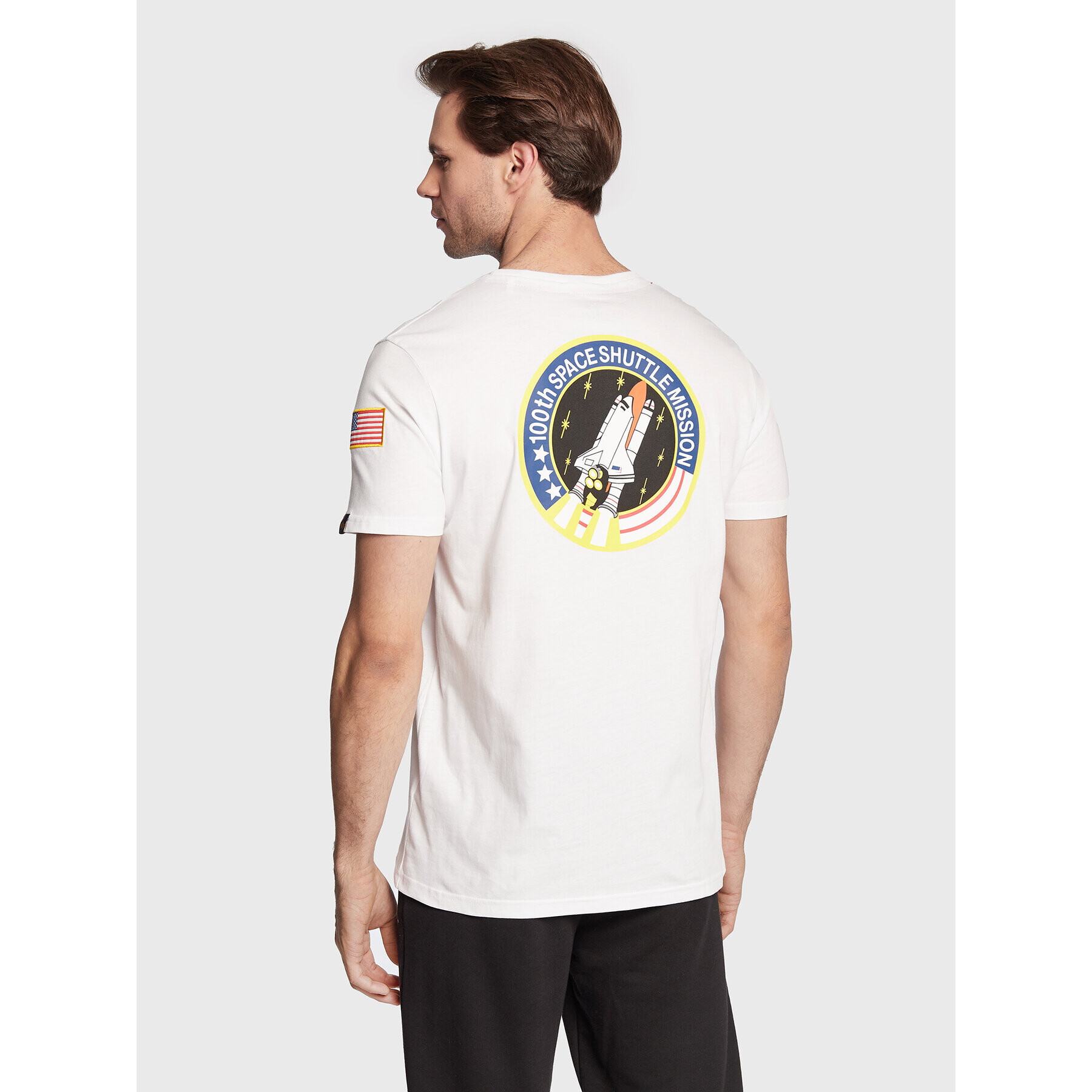 Alpha Industries T-Shirt Space Shuttle 176507 Bílá Regular Fit - Pepit.cz