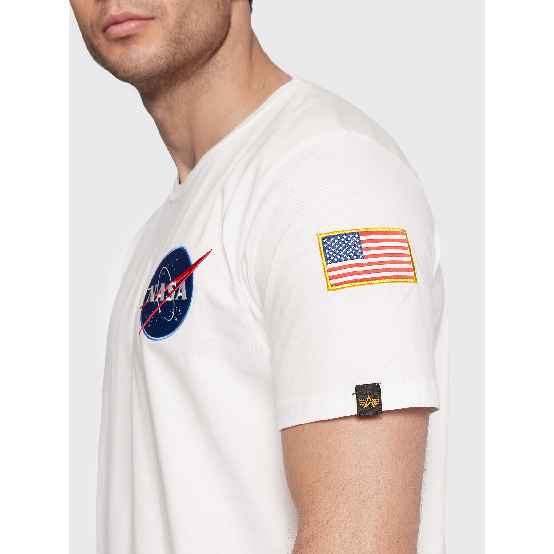 Alpha Industries T-Shirt Space Shuttle 176507 Bílá Regular Fit - Pepit.cz