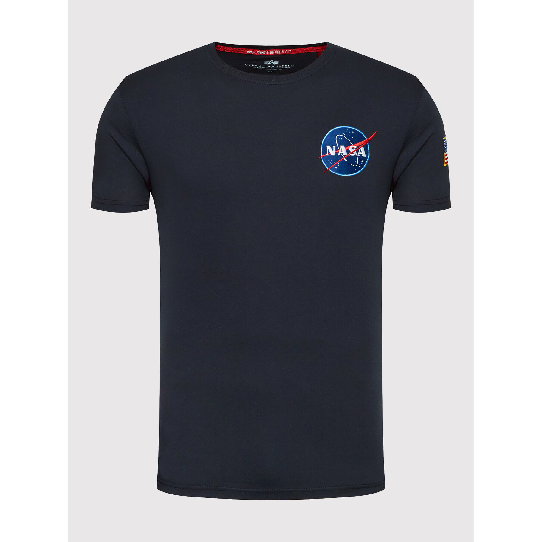 Alpha Industries T-Shirt Space Shuttle 176507 Tmavomodrá Regular Fit - Pepit.cz