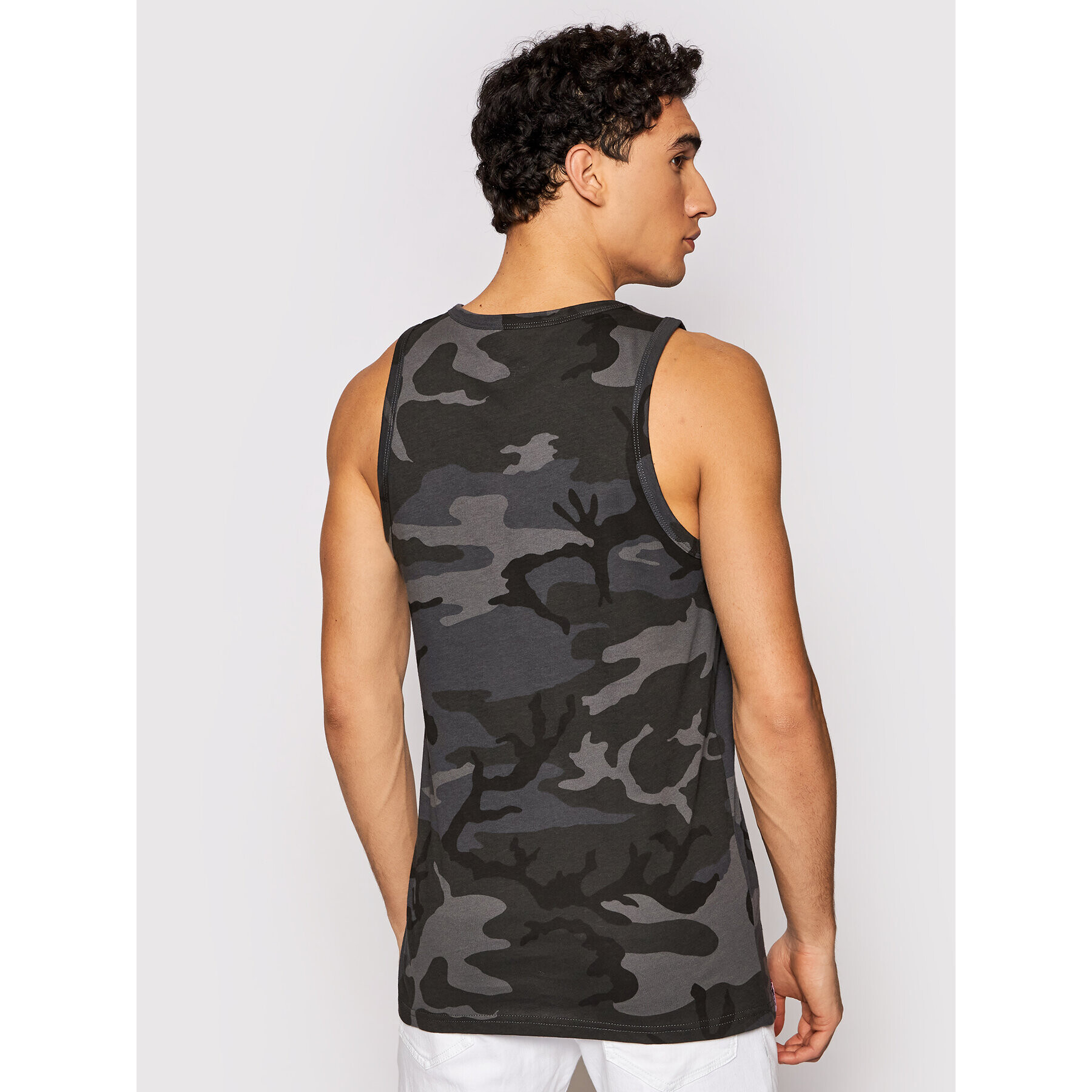 Alpha Industries Tank top Basci Camo 126566C Šedá Regular Fit - Pepit.cz