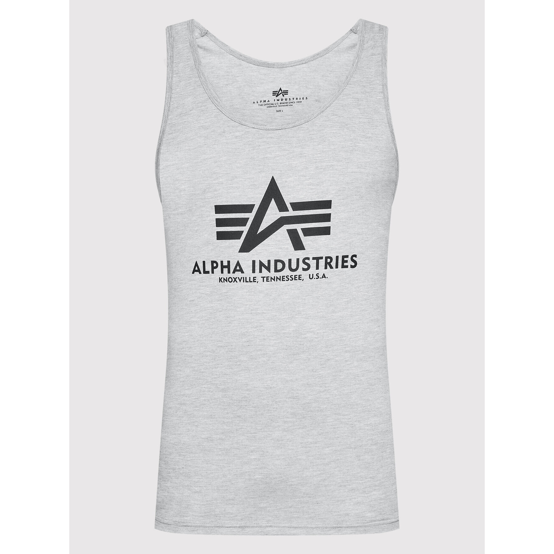 Alpha Industries Tank top Basic 116513 Šedá Regular Fit - Pepit.cz