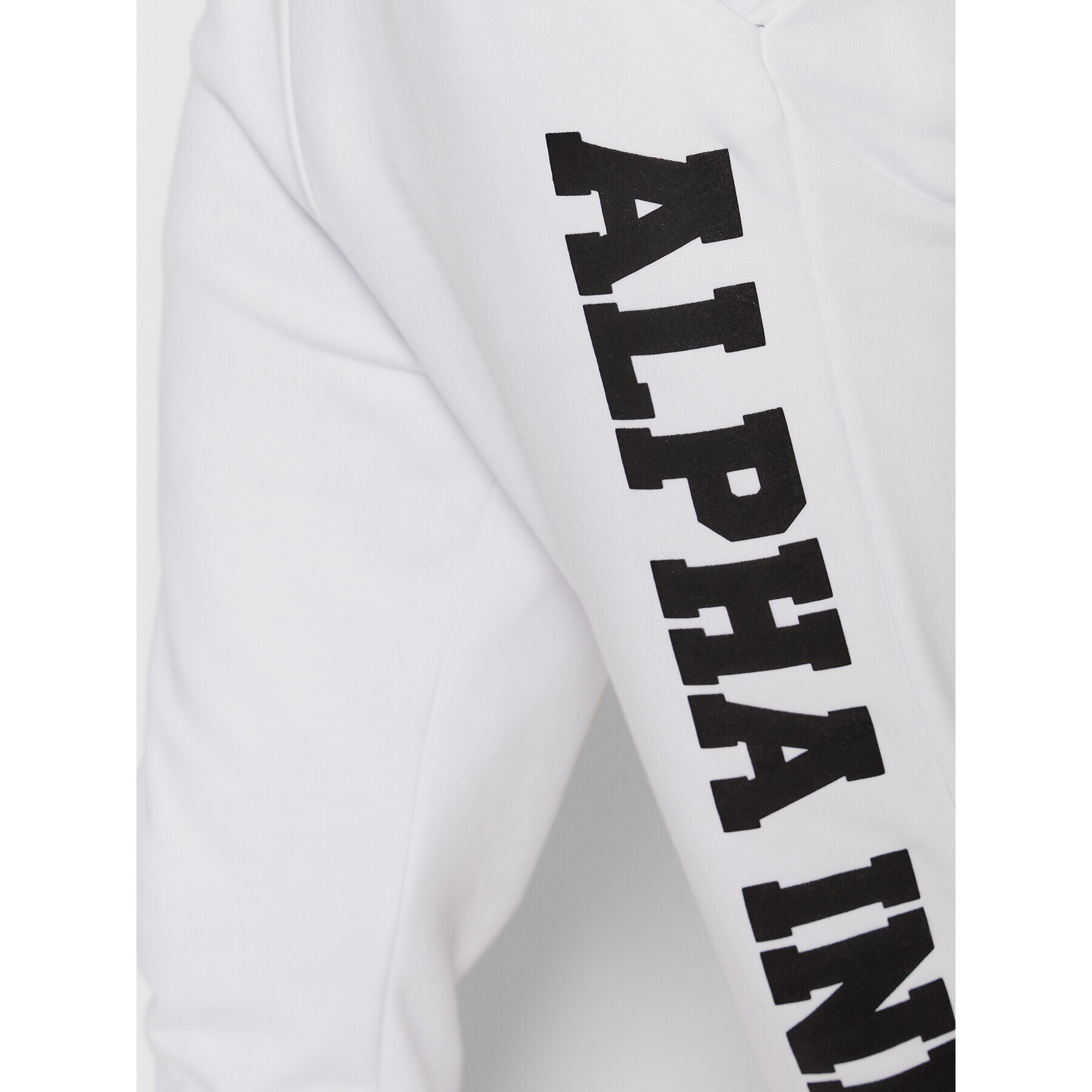 Alpha Industries Teplákové kalhoty Big Letters 126343 Bílá Regular Fit - Pepit.cz