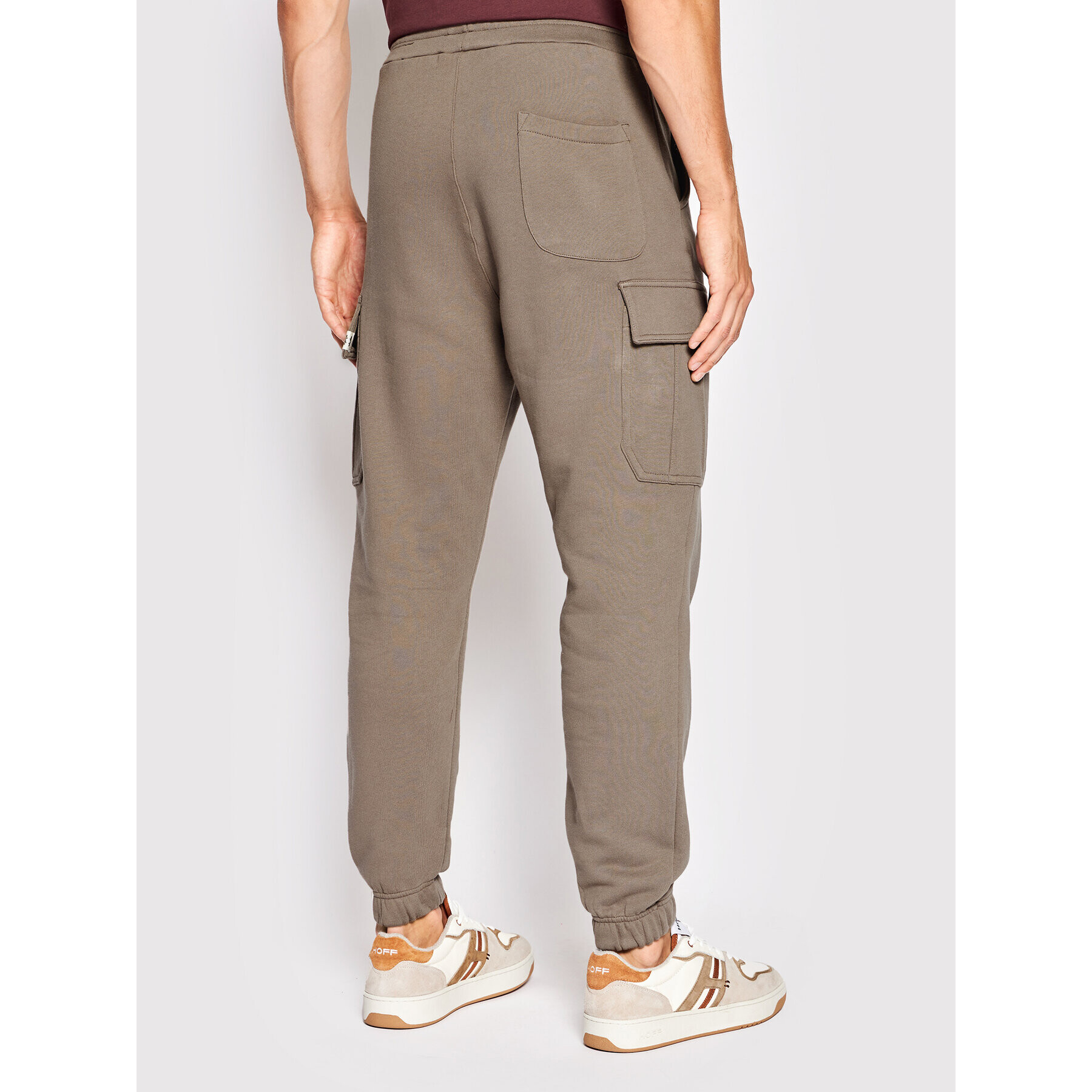 Alpha Industries Teplákové kalhoty Cargo 106363 Hnědá Regular Fit - Pepit.cz