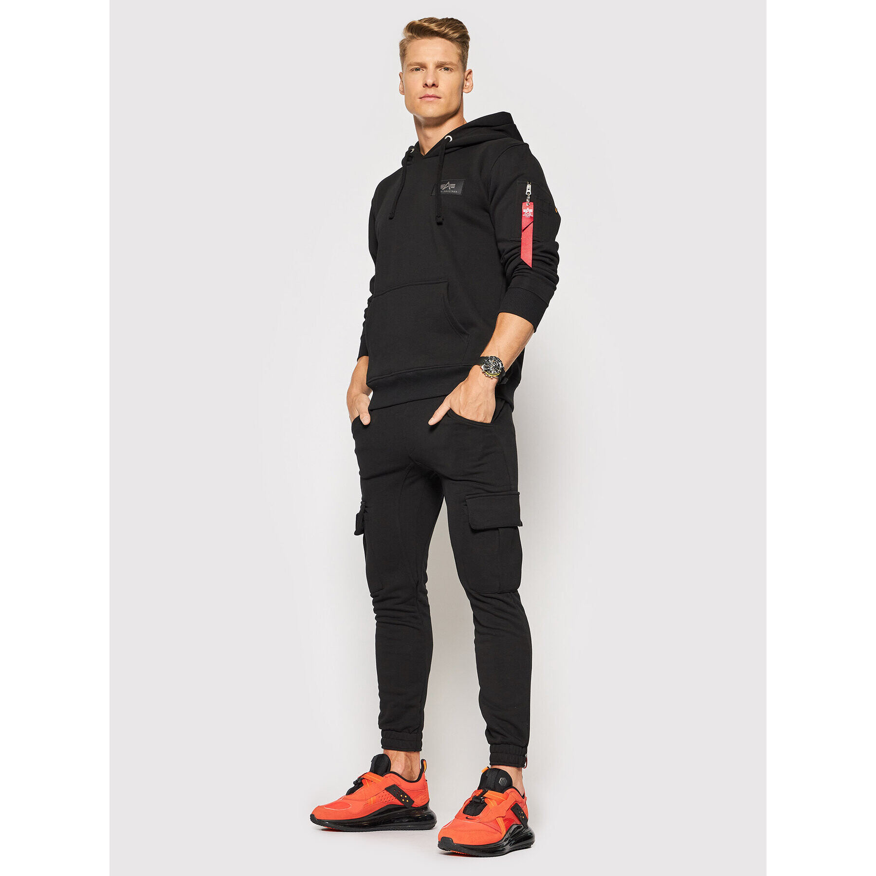 Alpha Industries Teplákové kalhoty Terry Jogger 116204 Černá Regular Fit - Pepit.cz