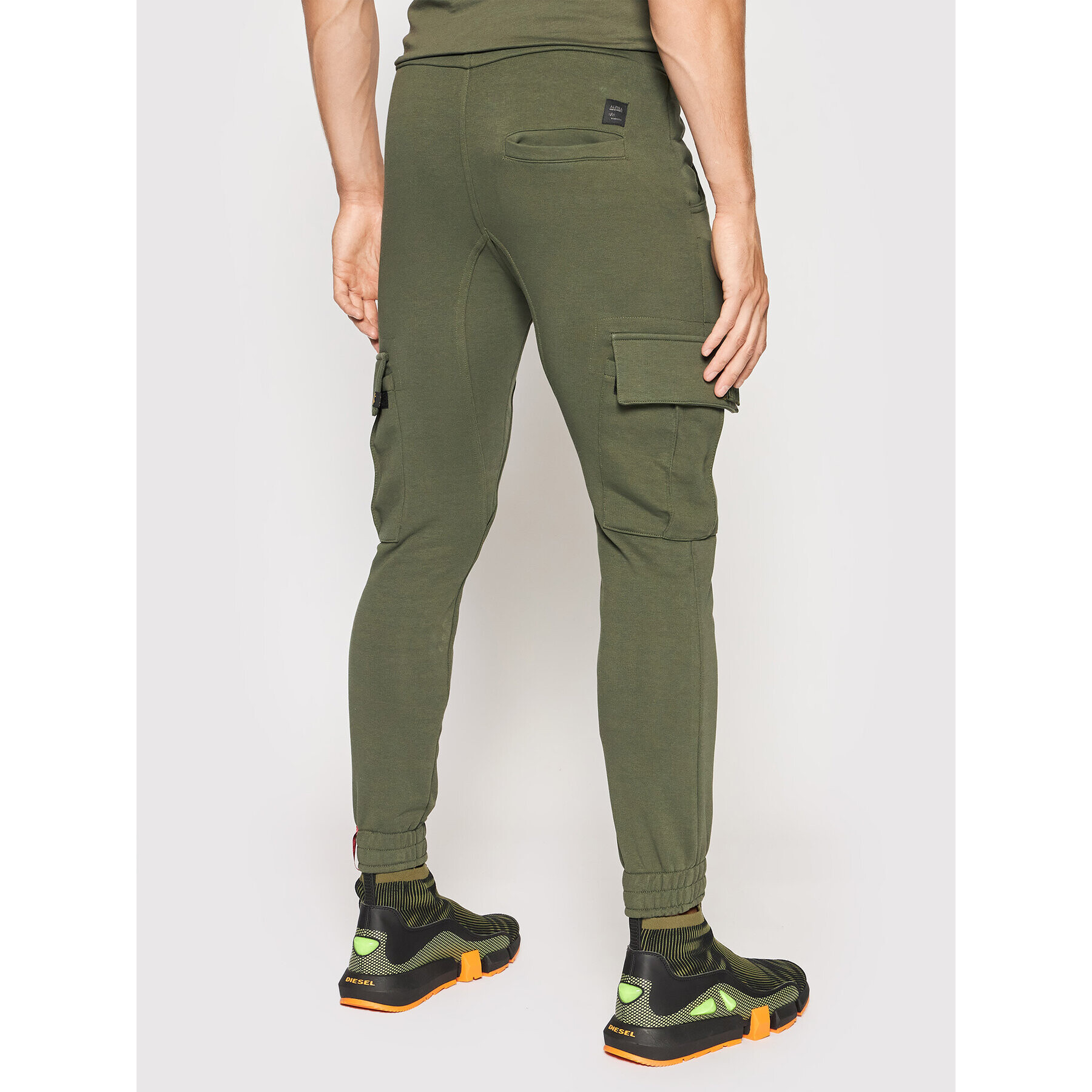 Alpha Industries Teplákové kalhoty Terry Jogger 116204 Zelená Regular Fit - Pepit.cz