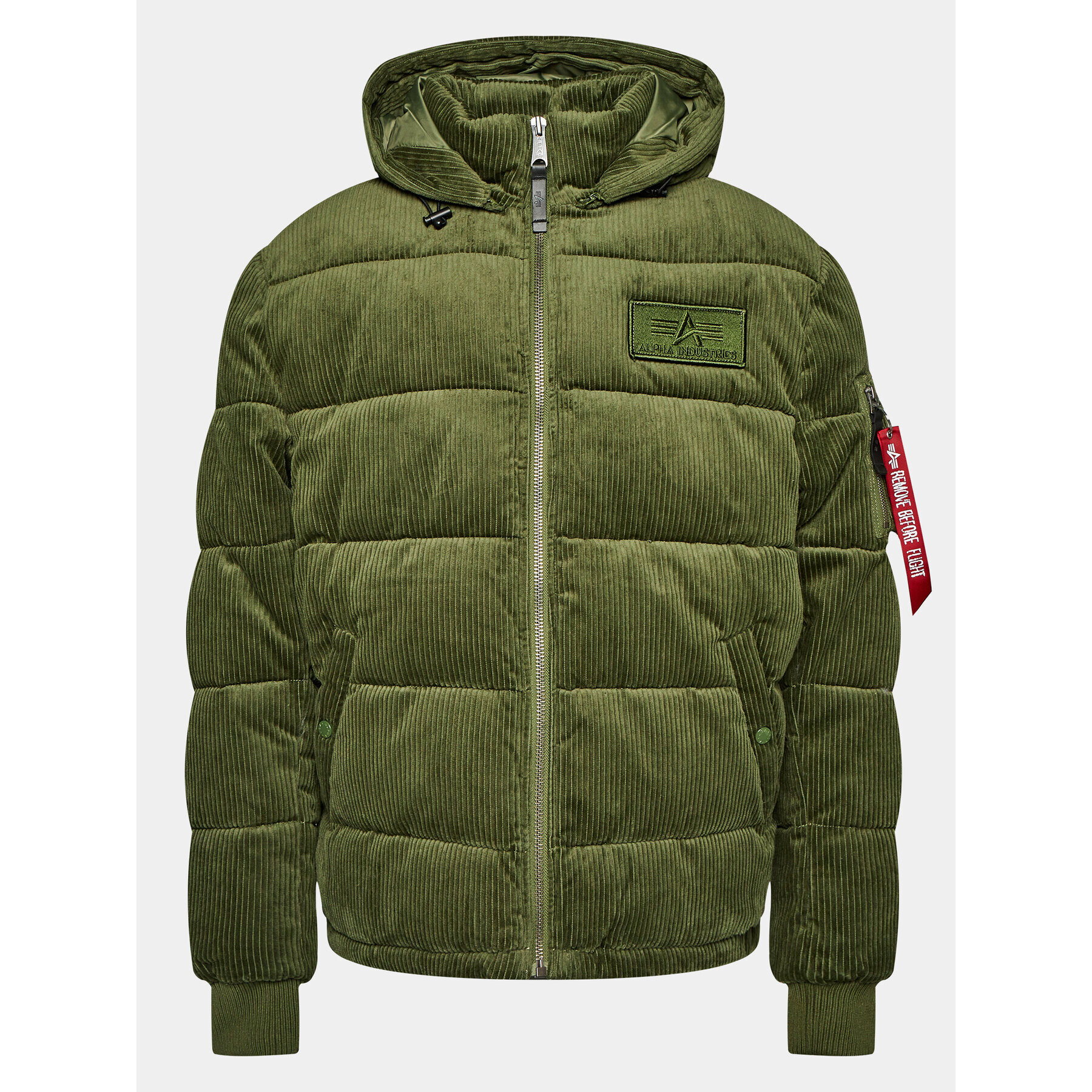 Alpha Industries Vatovaná bunda Cord 138118 Zelená Regular Fit - Pepit.cz