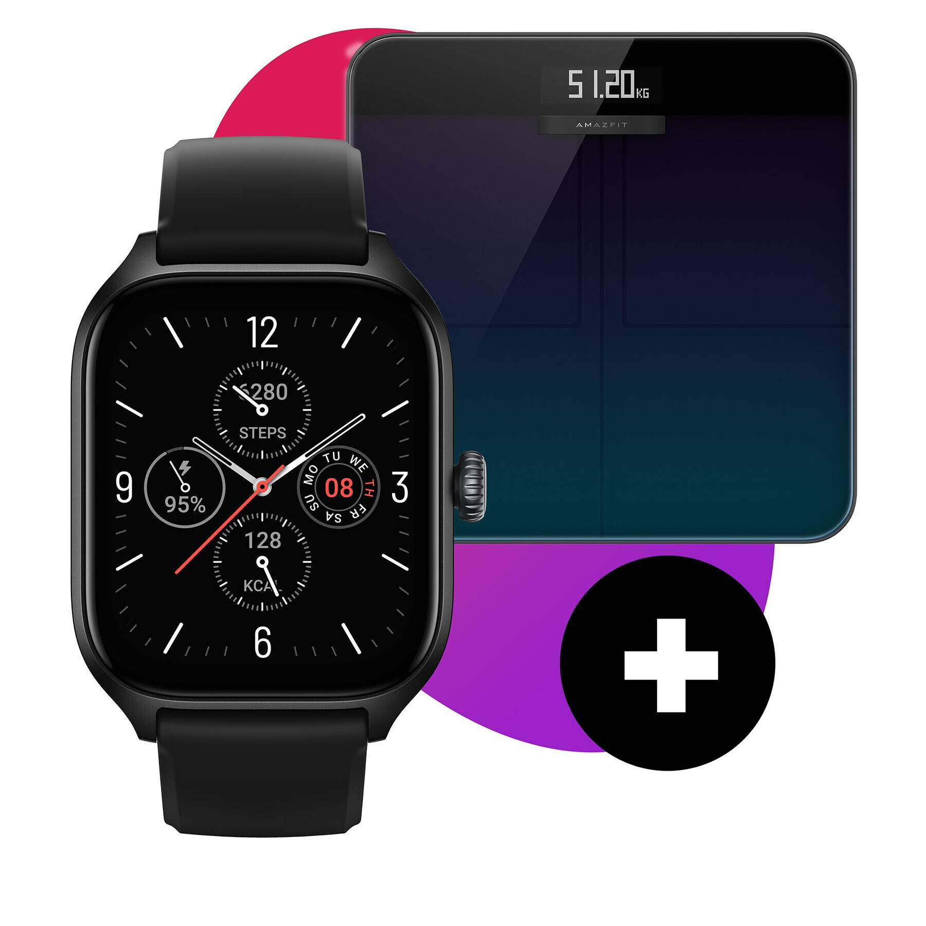 Amazfit Sada smartwatch s váhou Smart Scale Gts 4 A2168 Černá - Pepit.cz