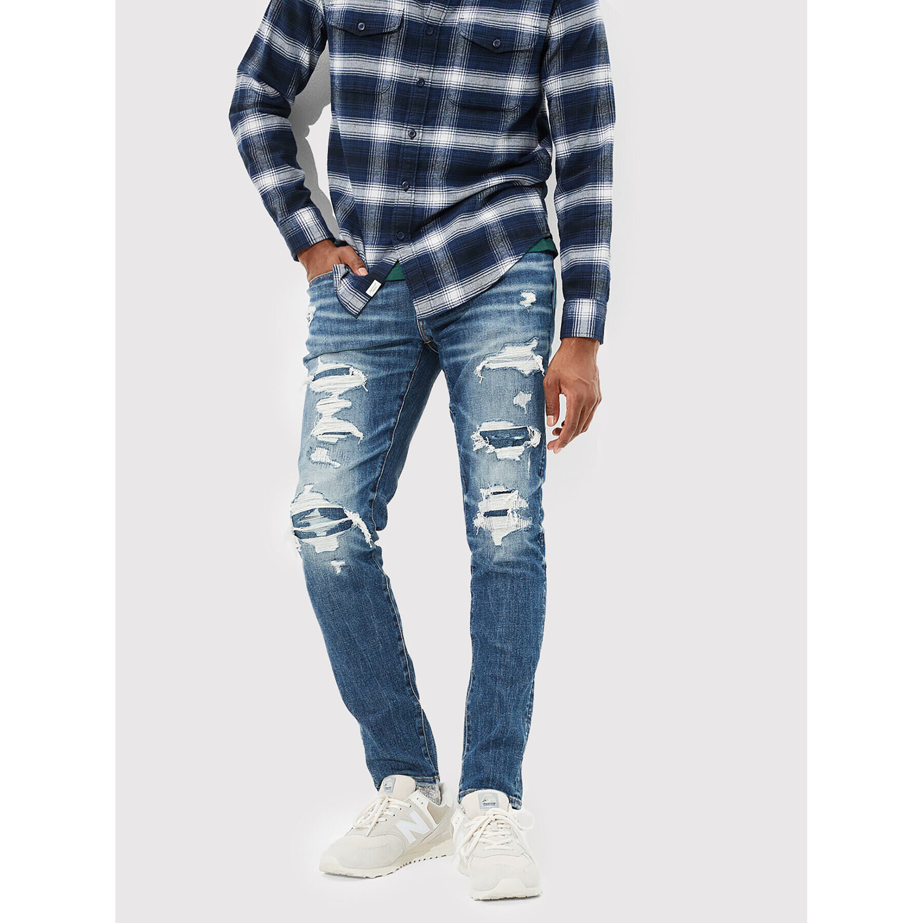 American Eagle Jeansy 011-0114-5692 Modrá Skinny Fit - Pepit.cz