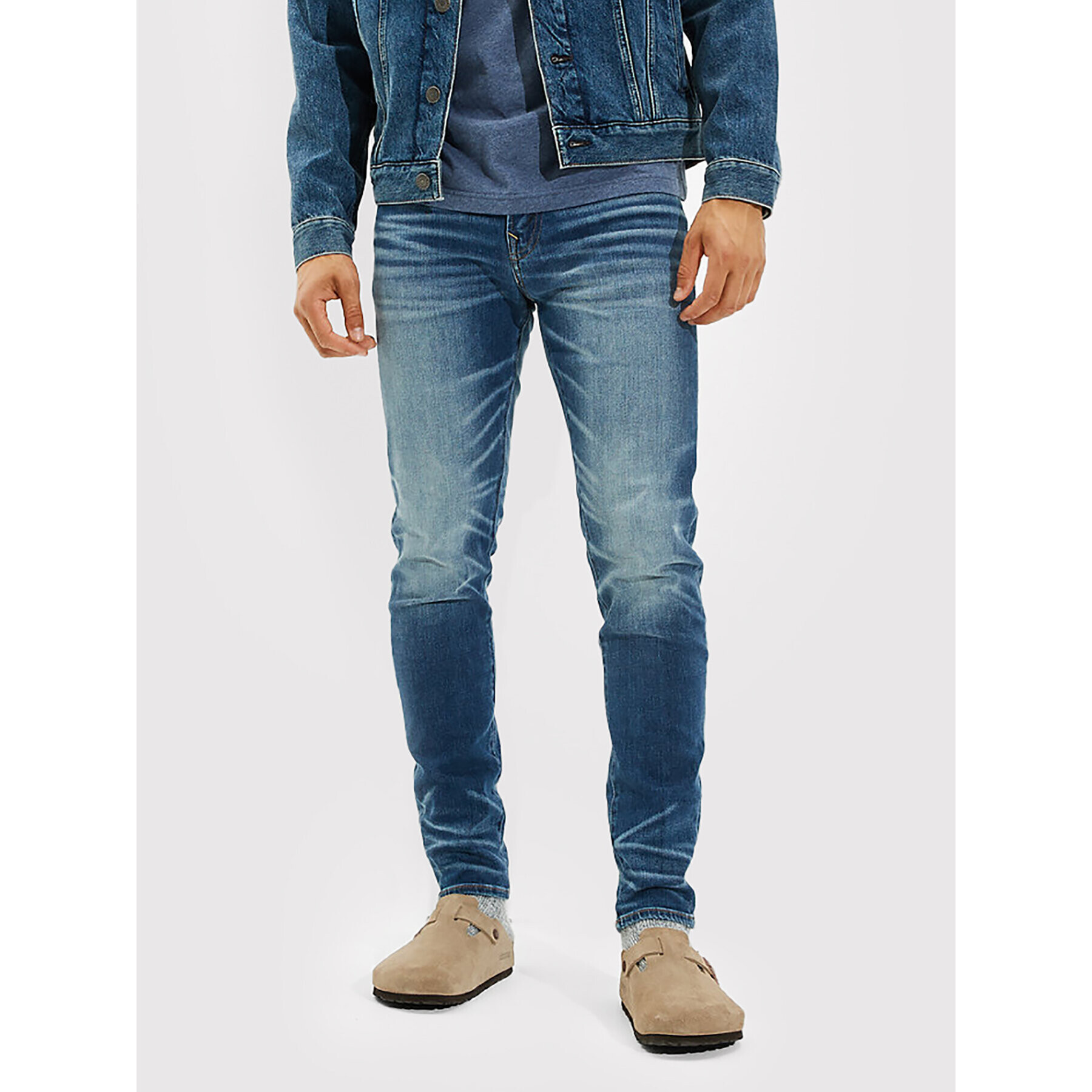 American Eagle Jeansy 011-0114-6014 Tmavomodrá Bootcut Fit - Pepit.cz