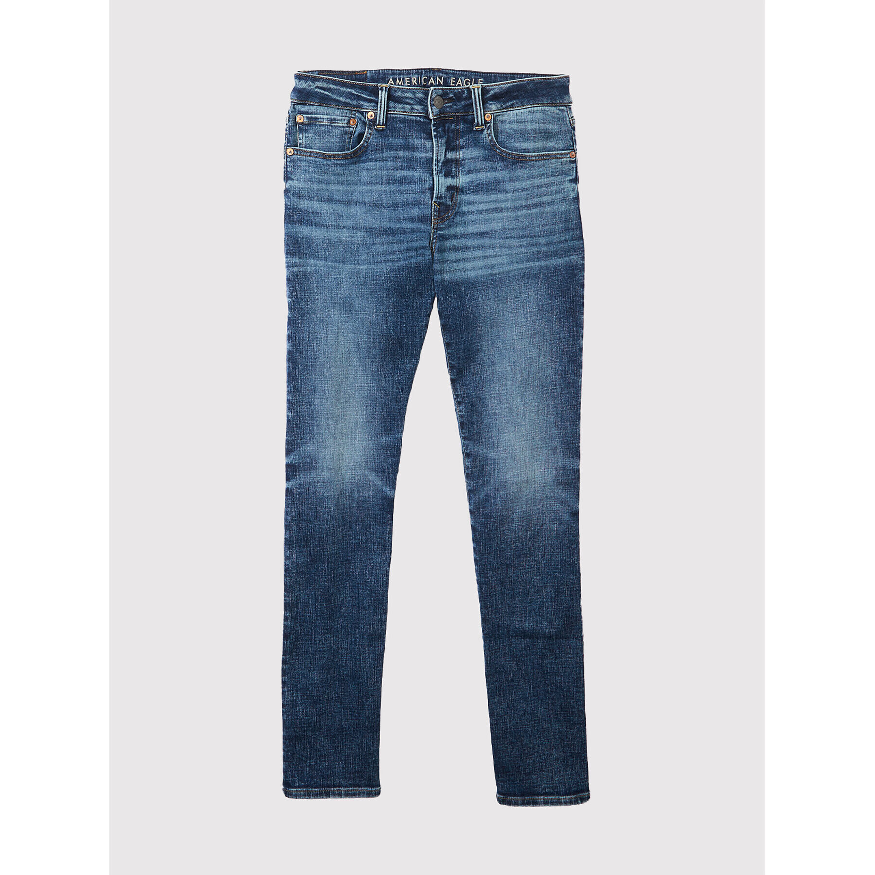 American Eagle Jeansy 011-0116-5437 Modrá Straight Fit - Pepit.cz