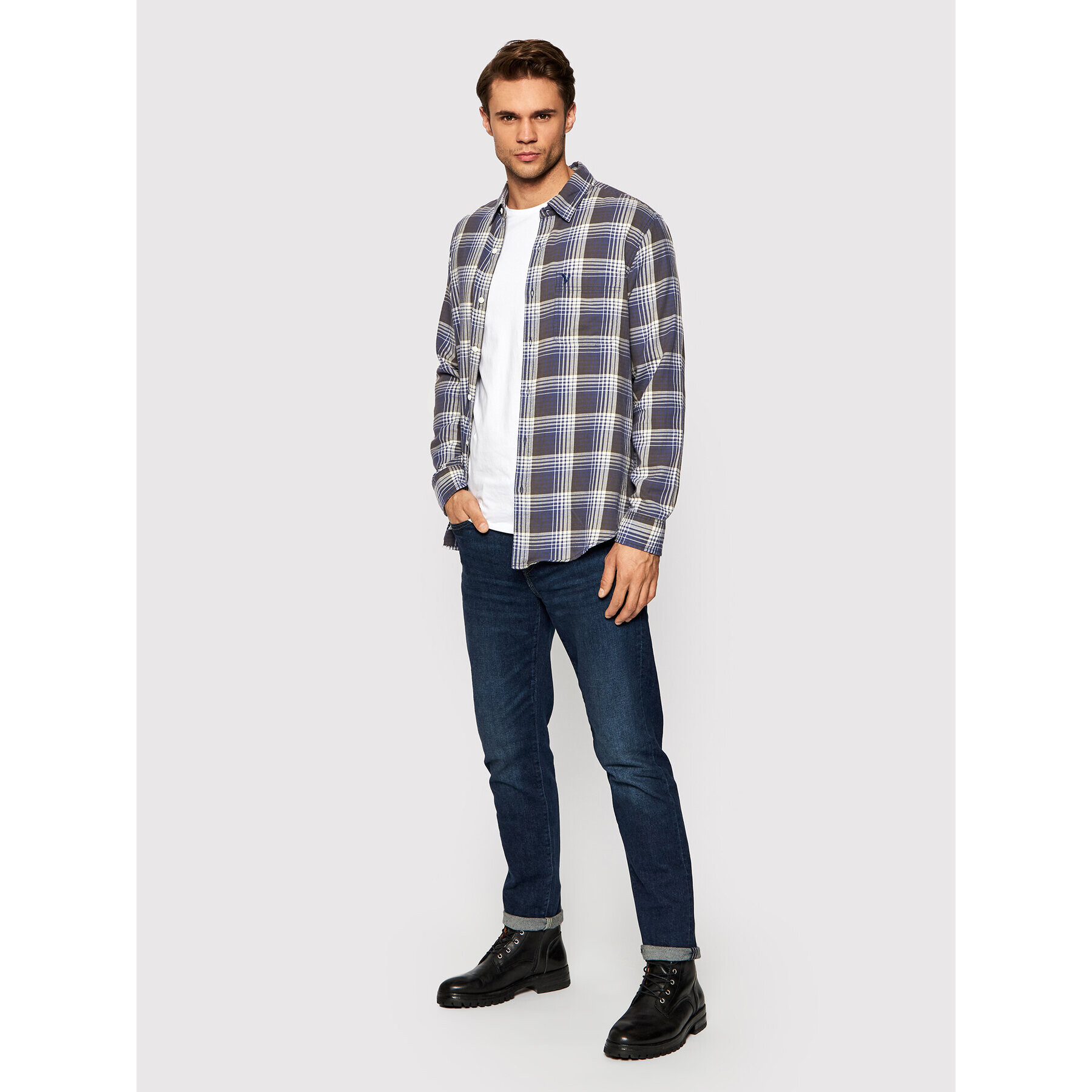 American Eagle Jeansy 011-0116-6020 Tmavomodrá Slim Fit - Pepit.cz