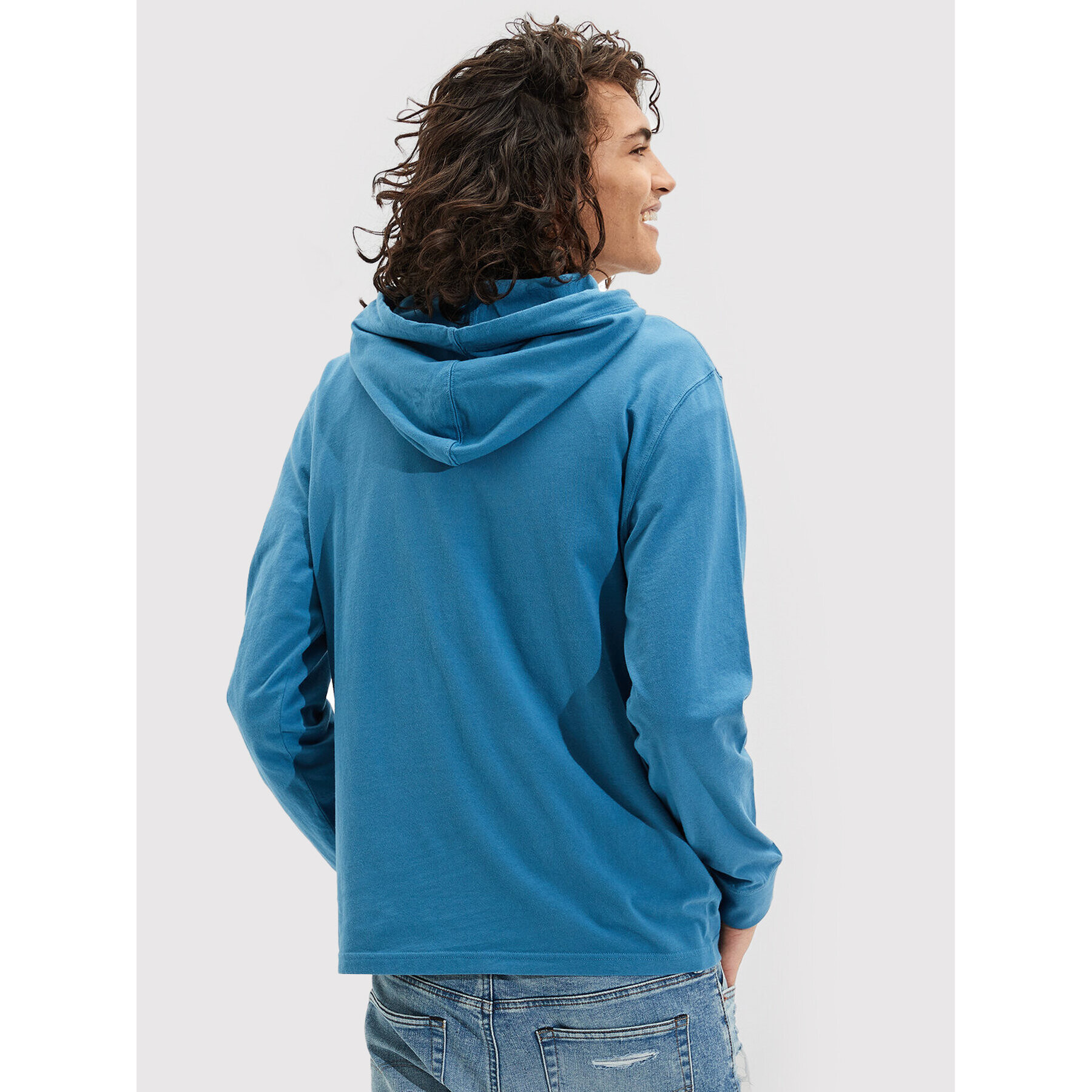 American Eagle Mikina 016-1175-5143 Modrá Standard Fit - Pepit.cz