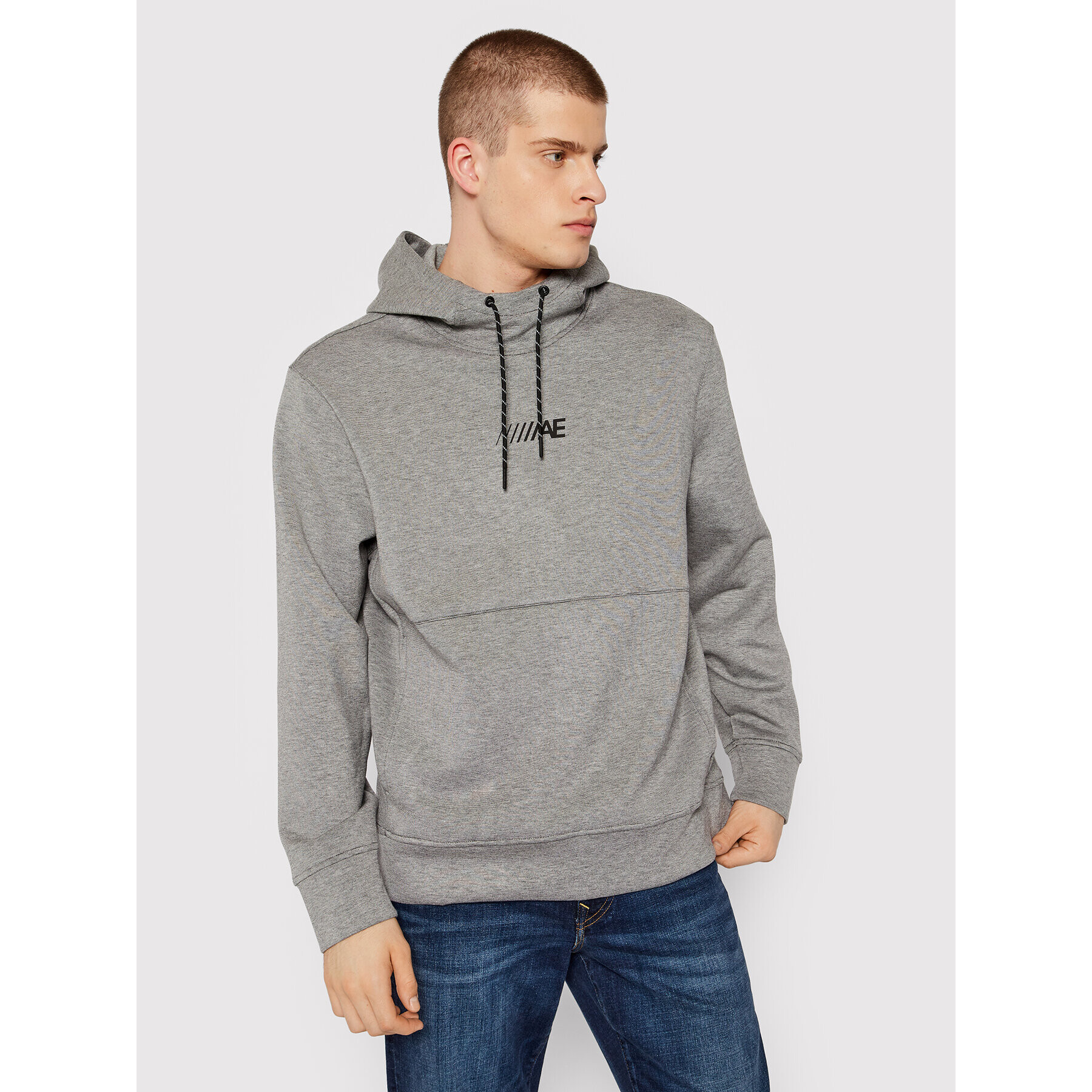 American Eagle Mikina 019-0193-1487 Šedá Regular Fit - Pepit.cz