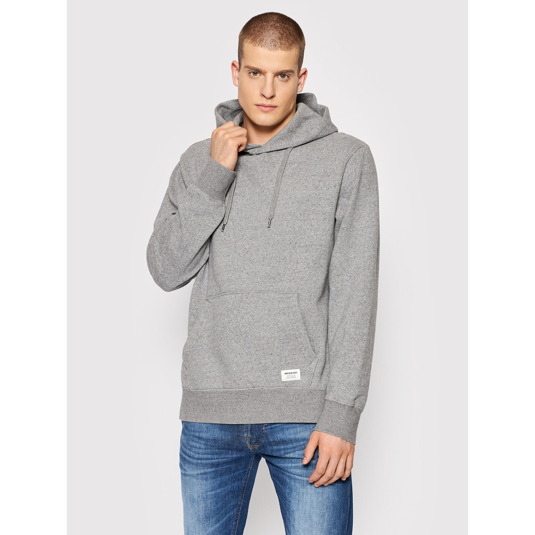 American Eagle Mikina 019-0193-1539 Šedá Regular Fit - Pepit.cz