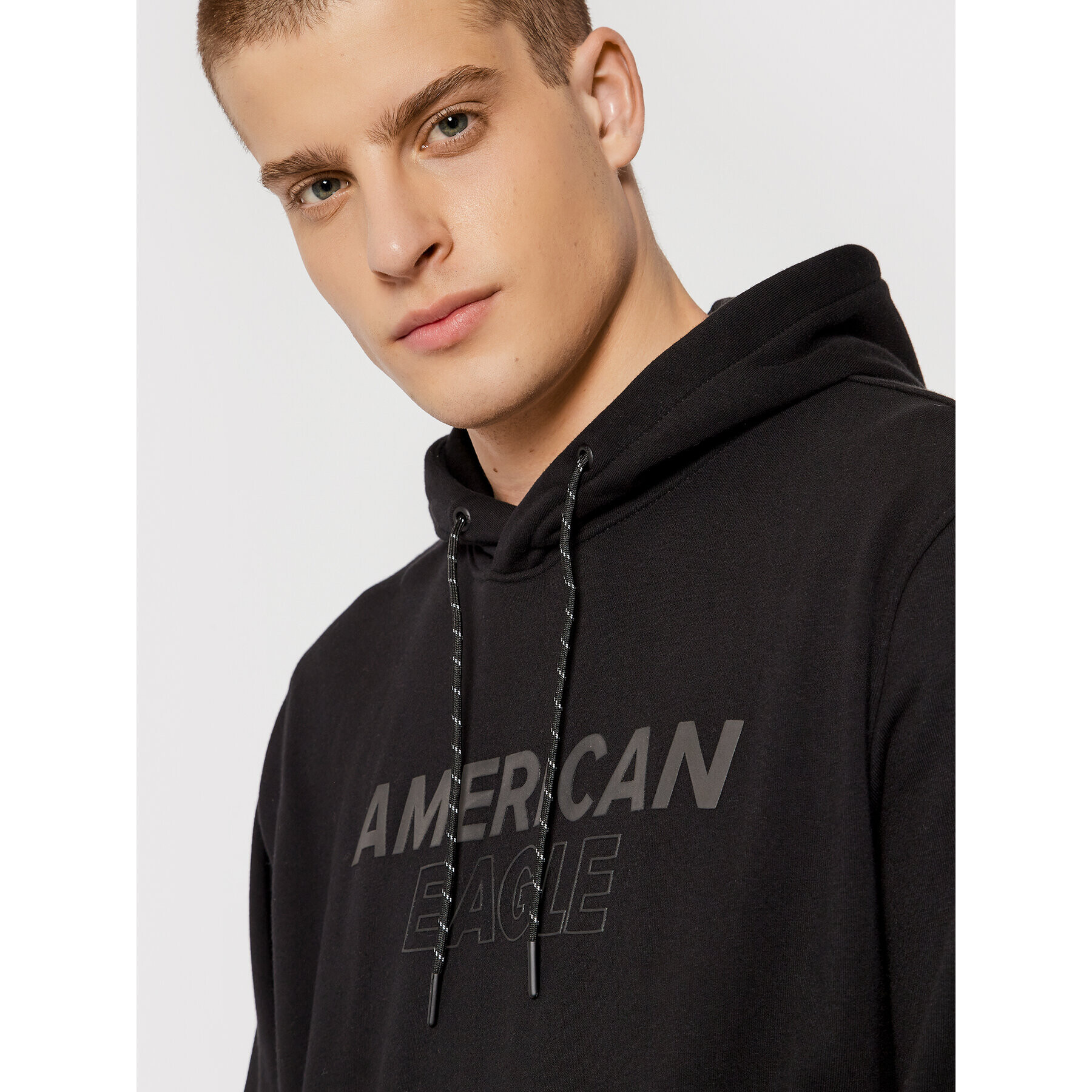 American Eagle Mikina 019-0193-1559 Černá Regular Fit - Pepit.cz