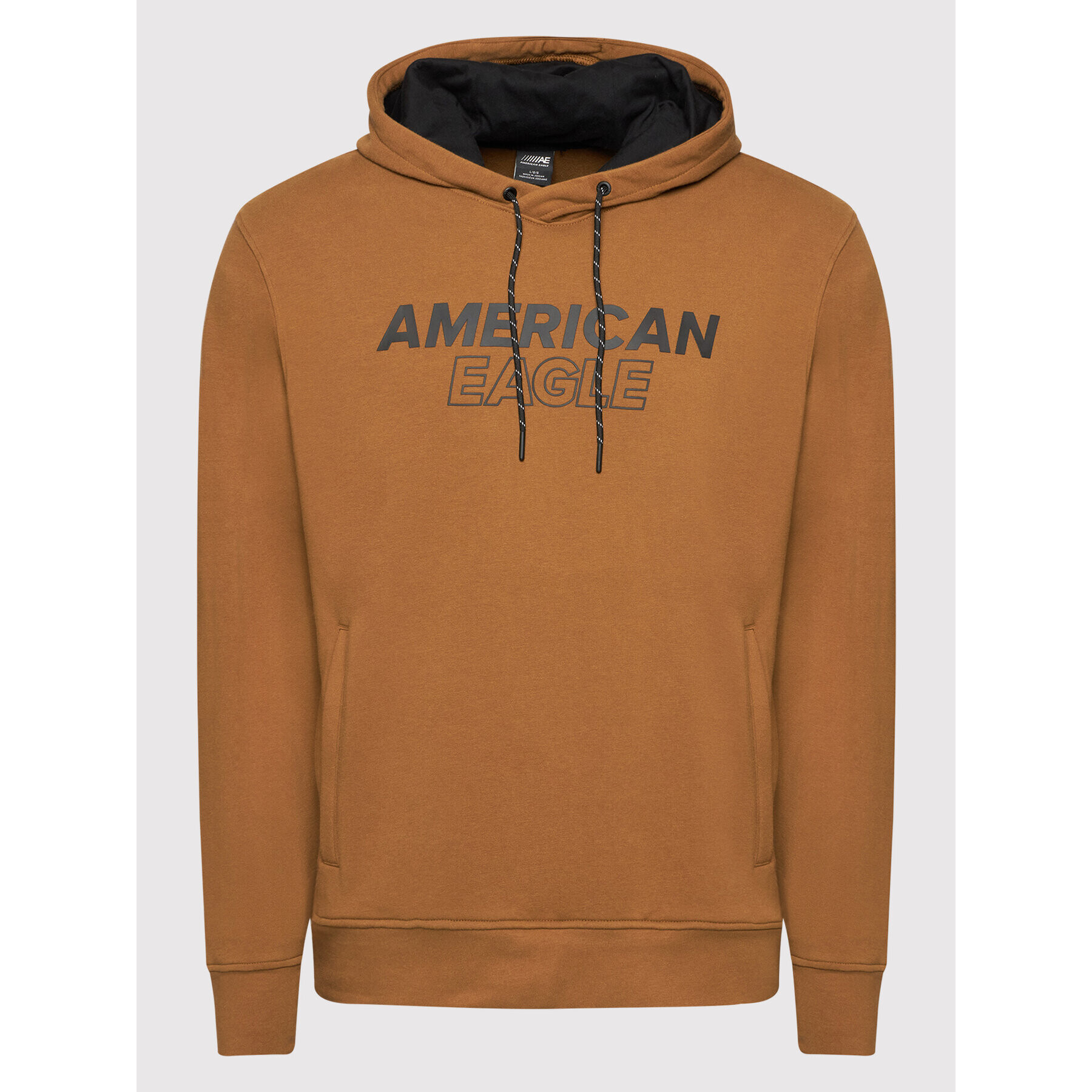 American Eagle Mikina 019-0193-1559 Hnědá Regular Fit - Pepit.cz