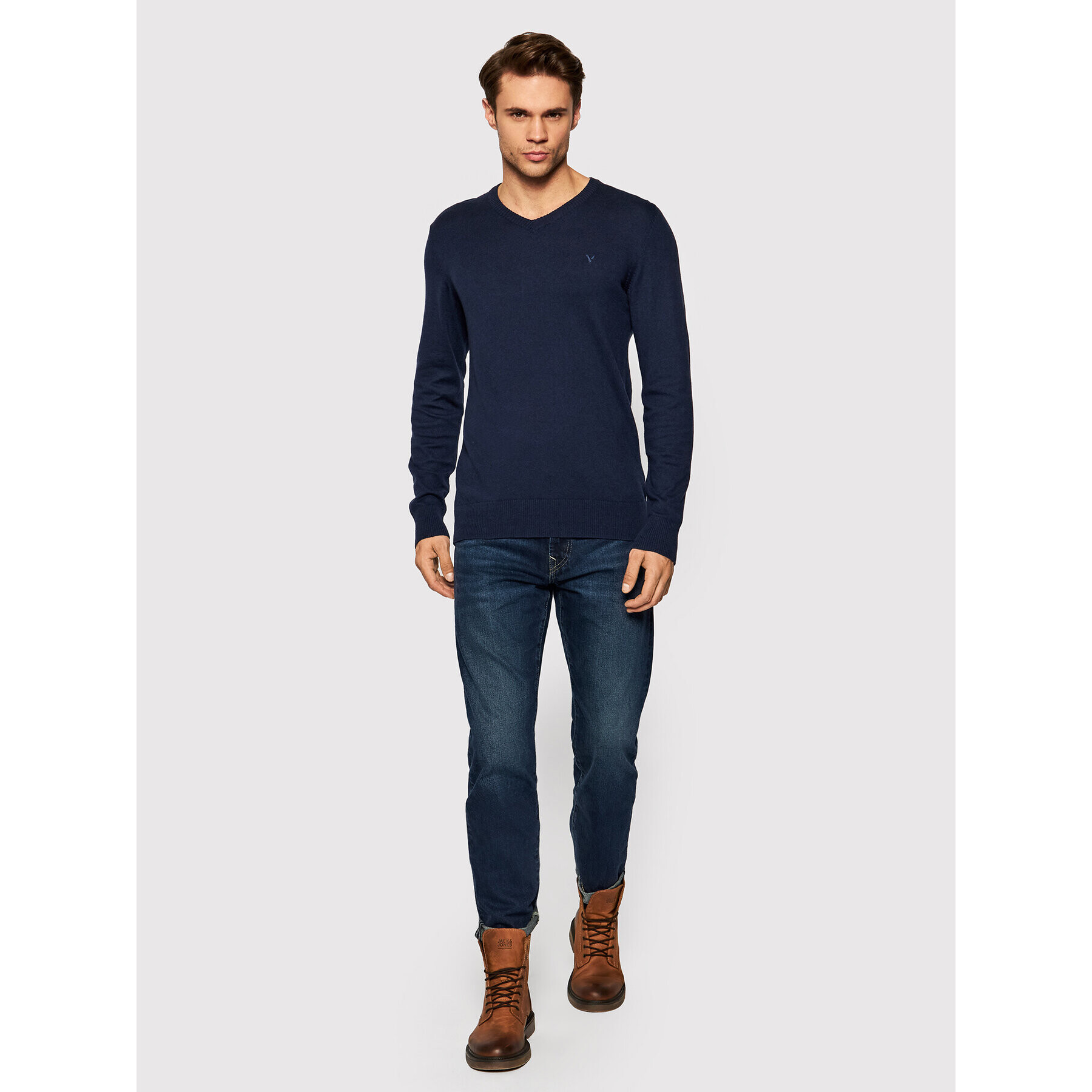 American Eagle Svetr 014-1144-1703 Tmavomodrá Regular Fit - Pepit.cz