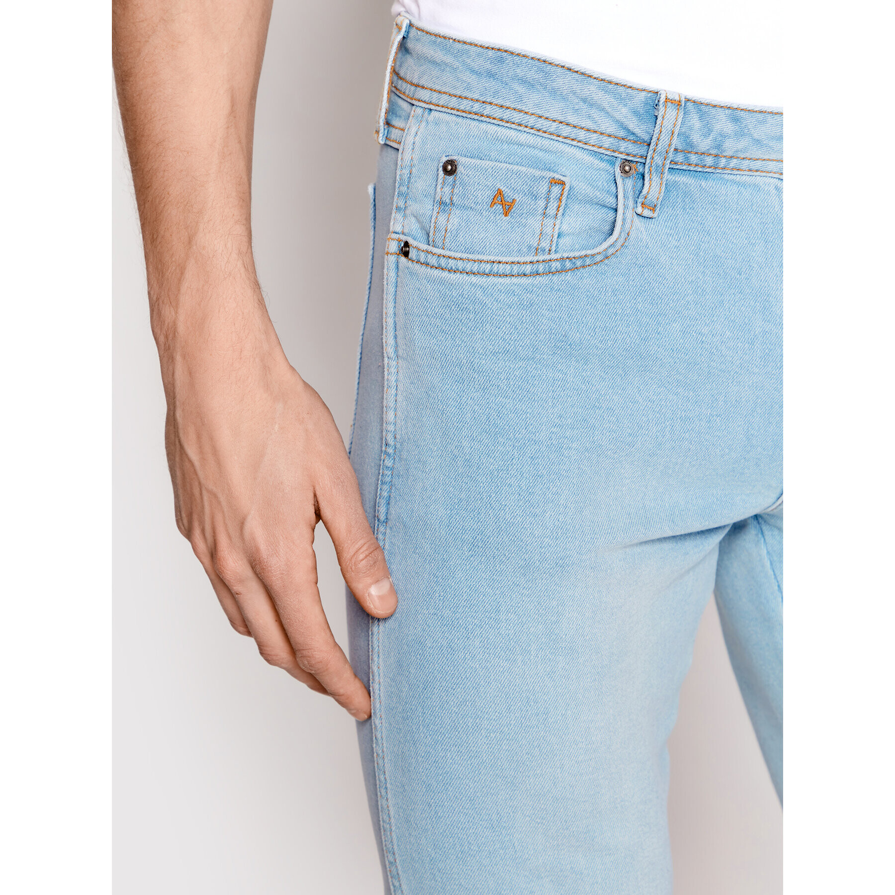 Americanos Jeansy Austin Modrá Slim Leg - Pepit.cz