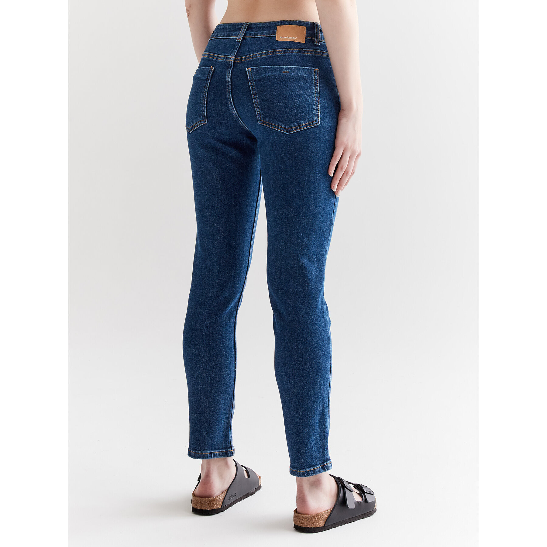 Americanos Jeansy Boston Modrá Slim Leg - Pepit.cz