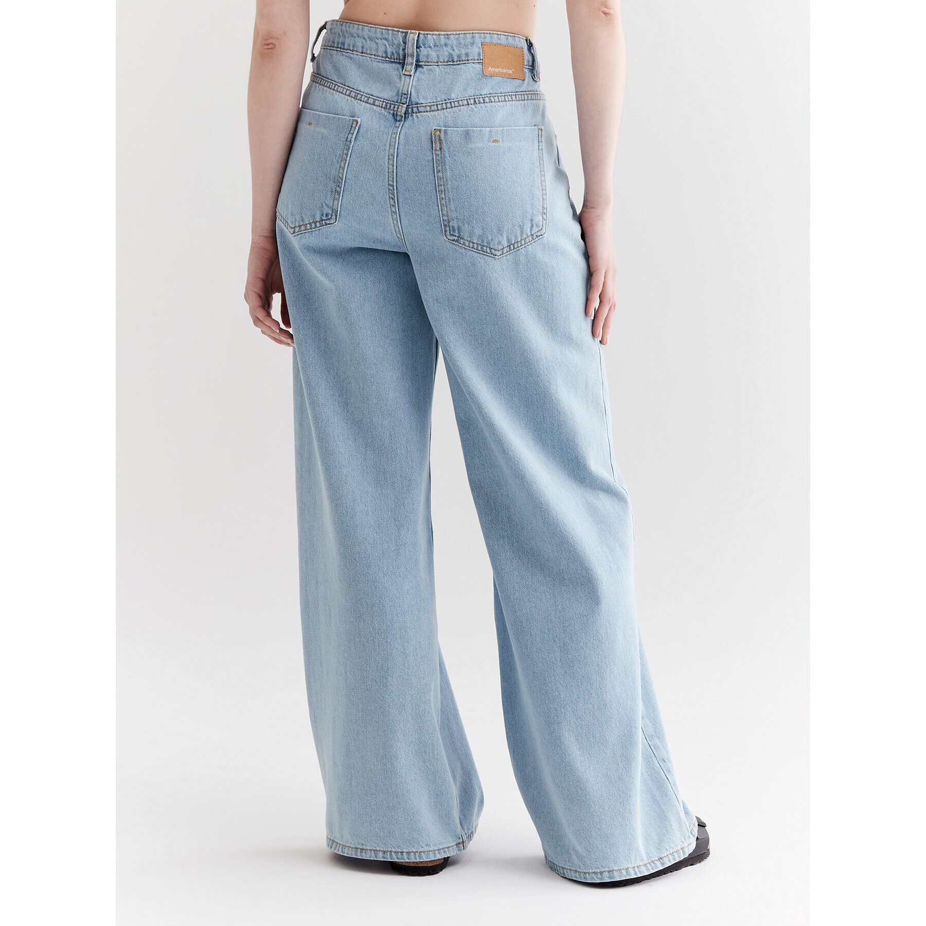 Americanos Jeansy Cartagena Modrá Wide Low-Rise - Pepit.cz