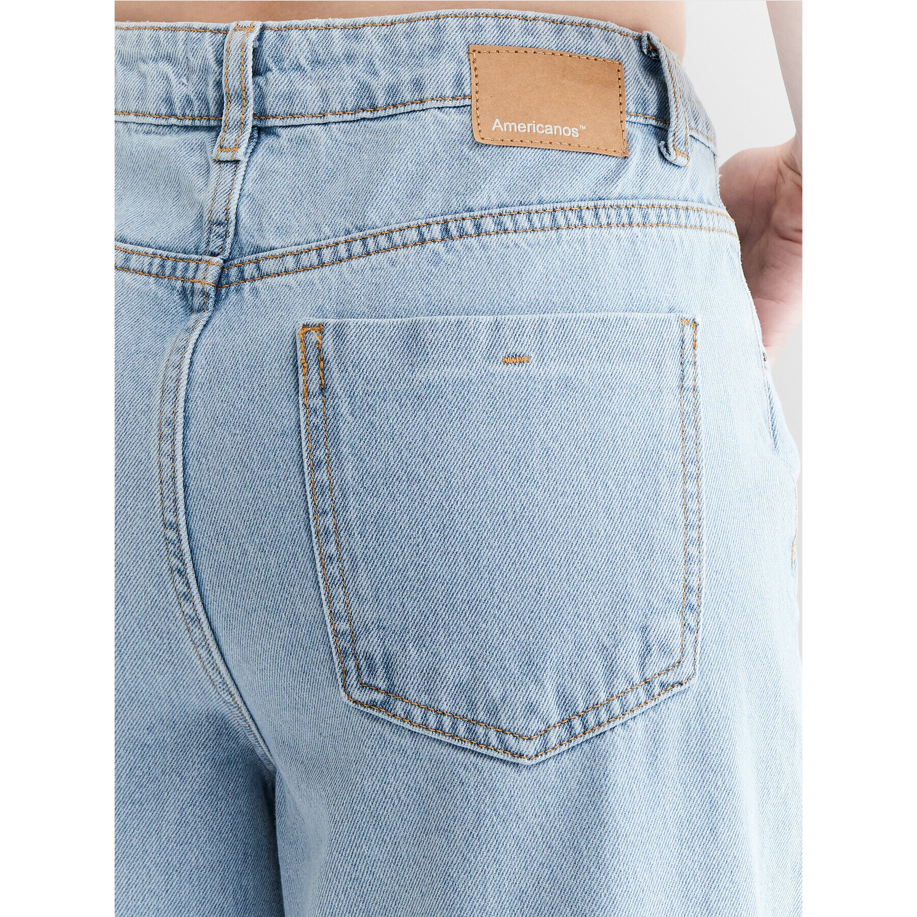 Americanos Jeansy Cartagena Modrá Wide Low-Rise - Pepit.cz