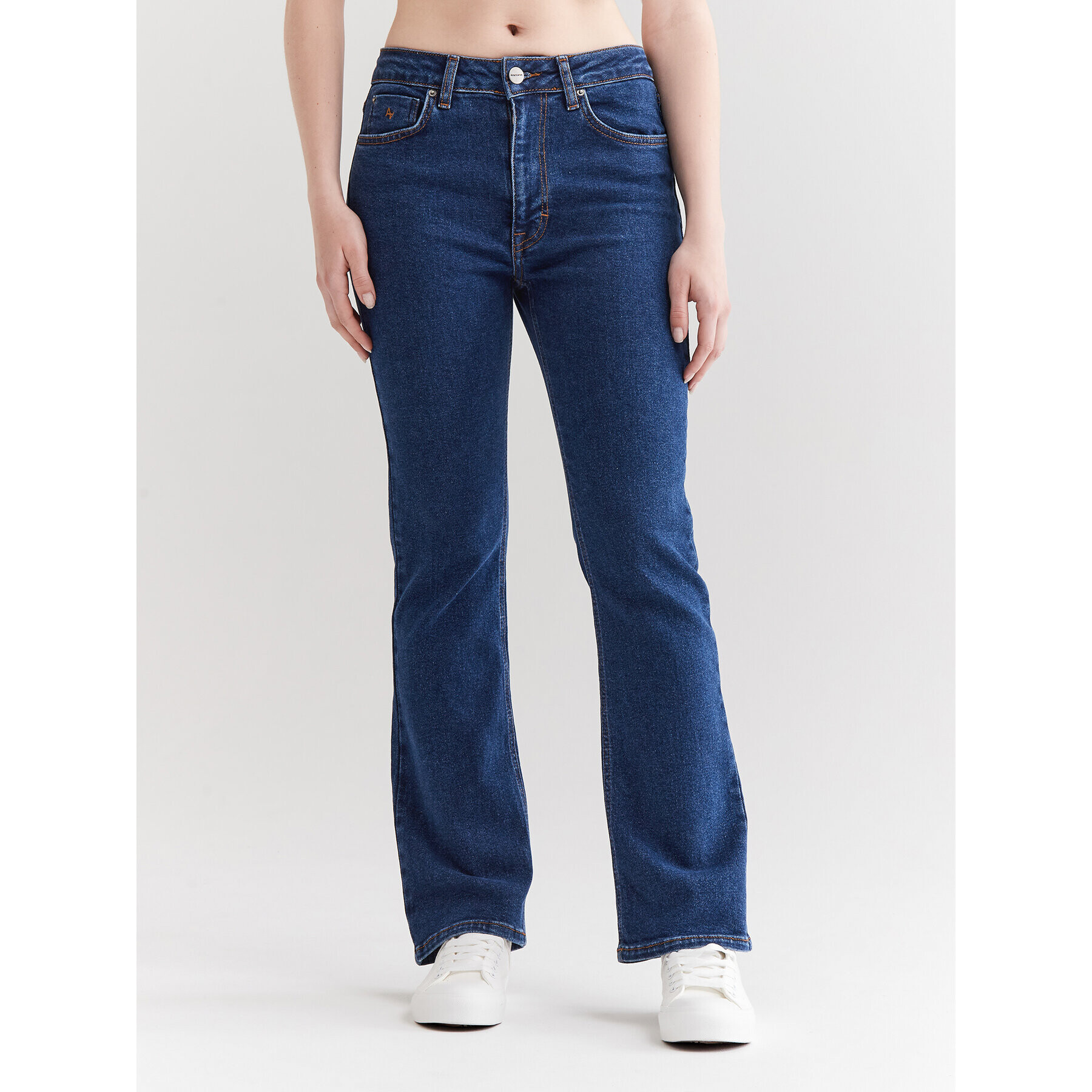 Americanos Jeansy Nashville Tmavomodrá Bootcut - Pepit.cz