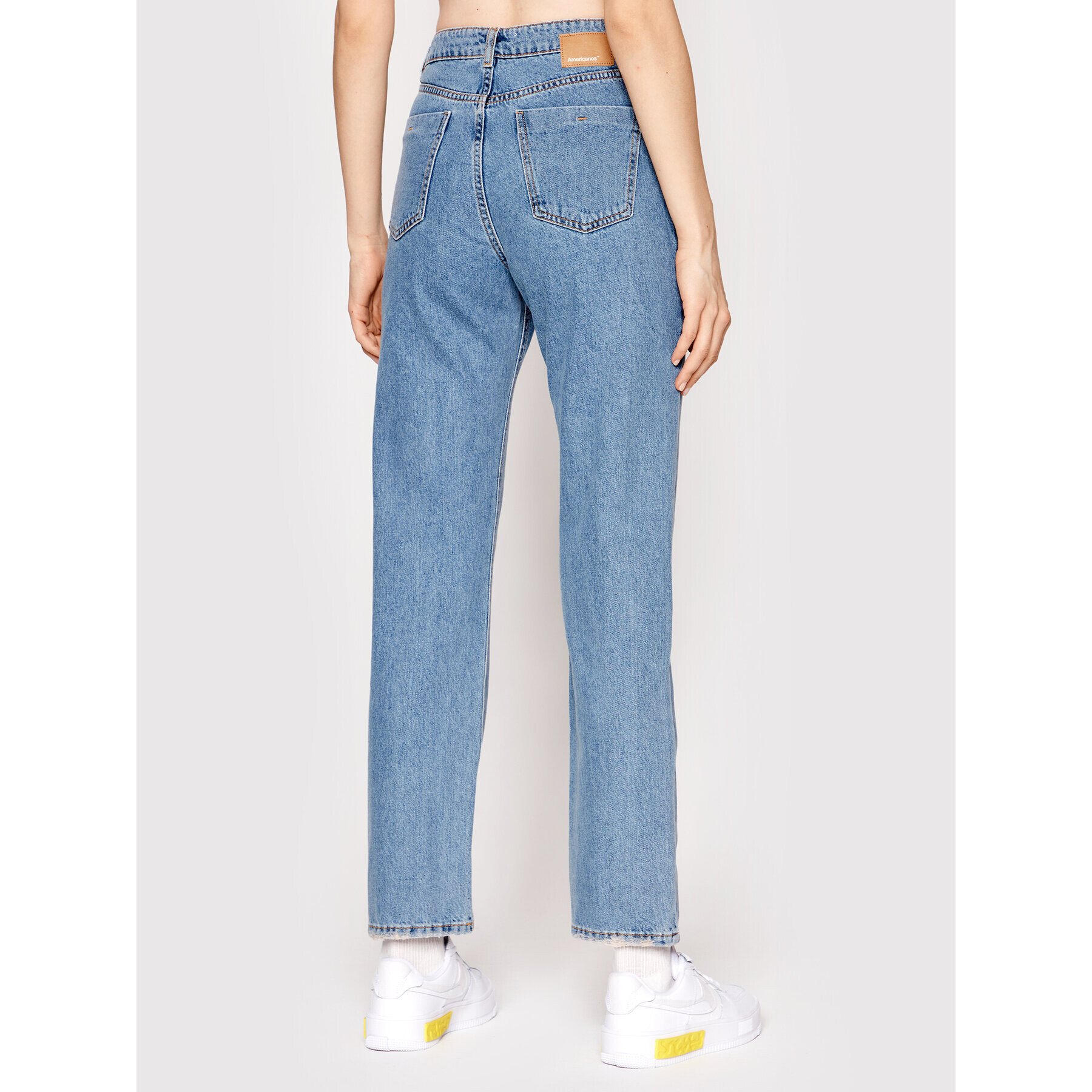 Americanos Jeansy Unisex Delaware Modrá Straight Leg - Pepit.cz