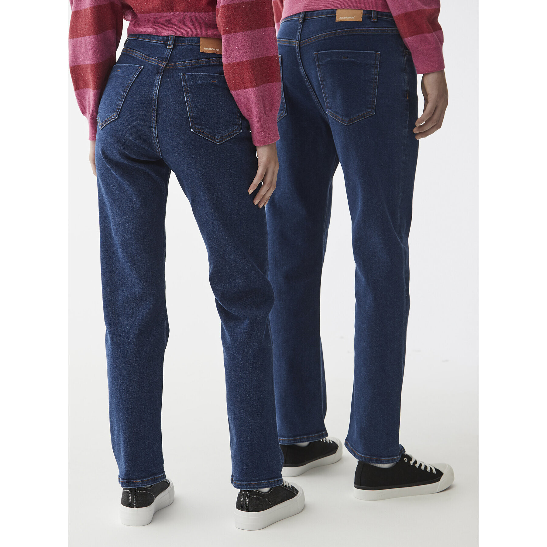 Americanos Jeansy Unisex Delaware Tmavomodrá Straight Leg - Pepit.cz