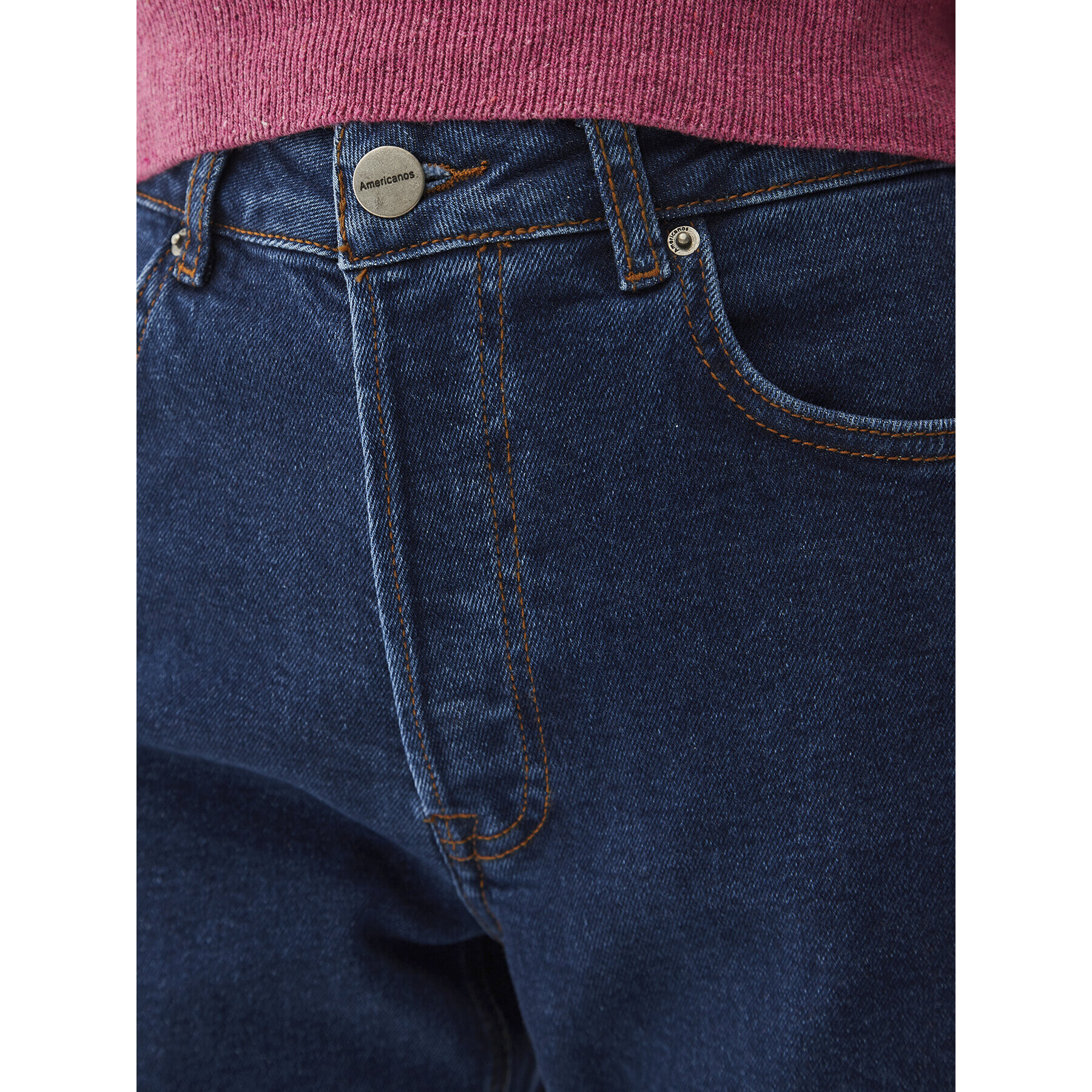 Americanos Jeansy Unisex Delaware Tmavomodrá Straight Leg - Pepit.cz