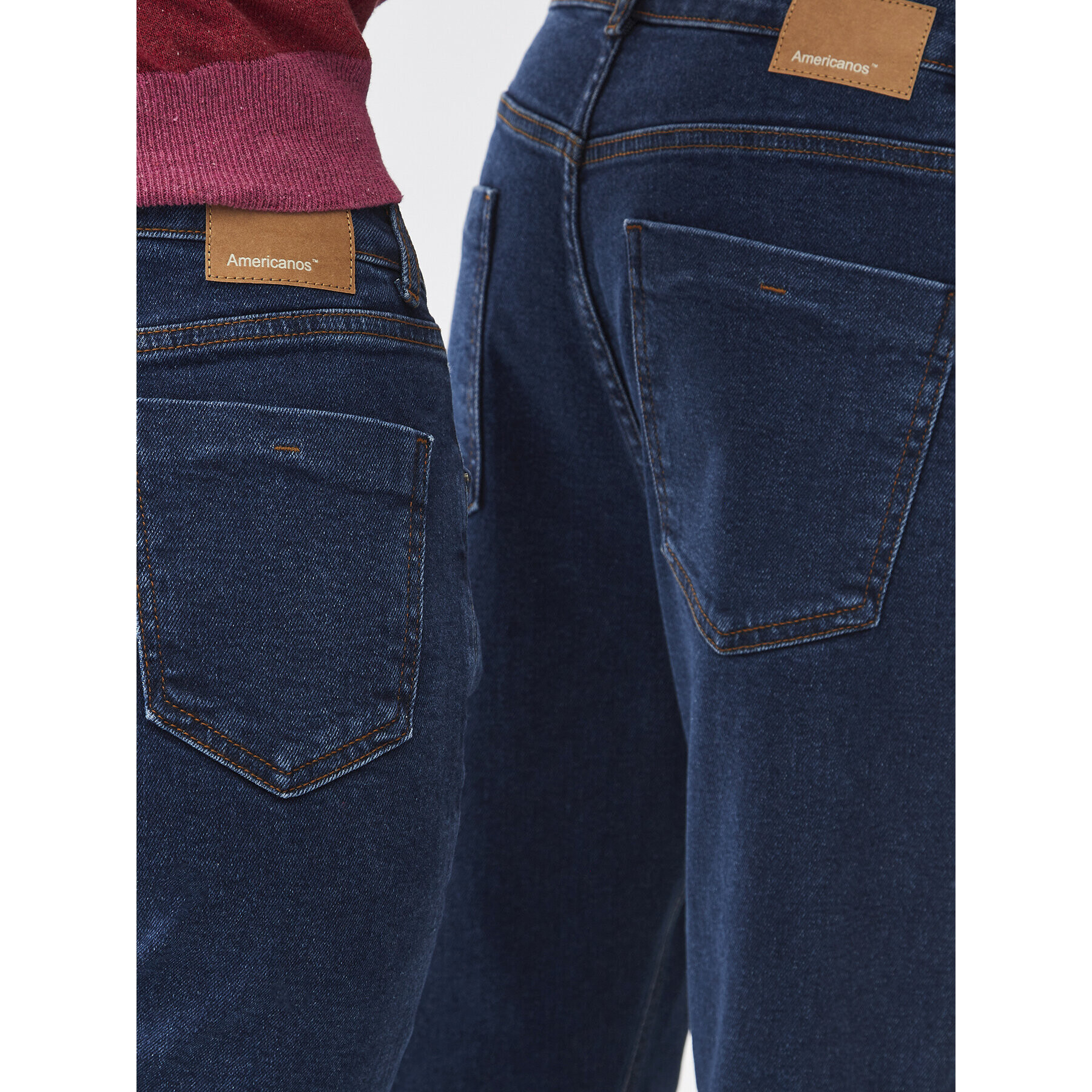 Americanos Jeansy Unisex Delaware Tmavomodrá Straight Leg - Pepit.cz