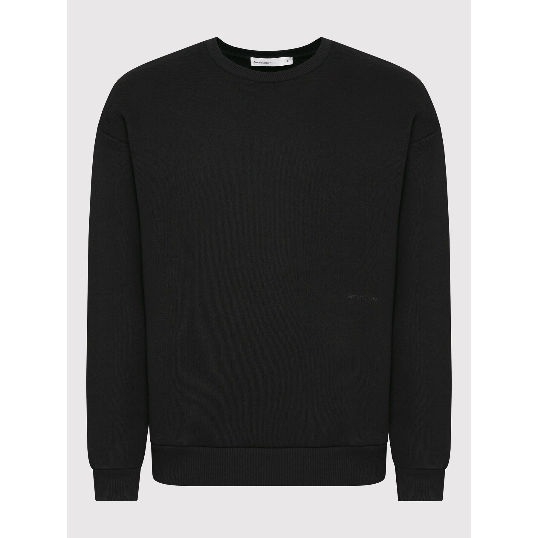 Americanos Mikina Unisex Portland Crewneck Černá Relaxed Fit - Pepit.cz