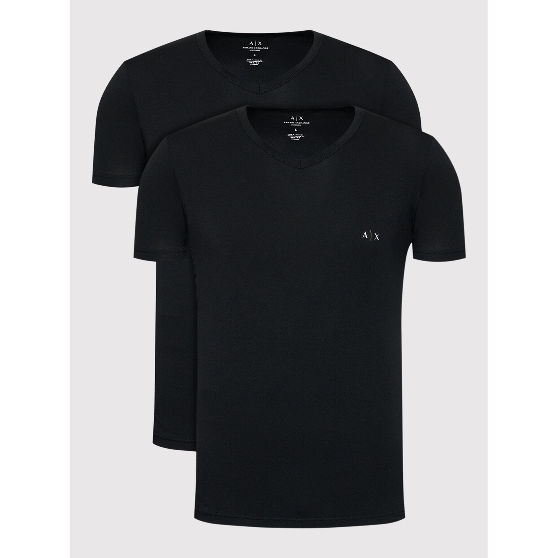 Armani Exchange 2-dílná sada T-shirts 956004 CC282 07320 Černá Regular Fit - Pepit.cz