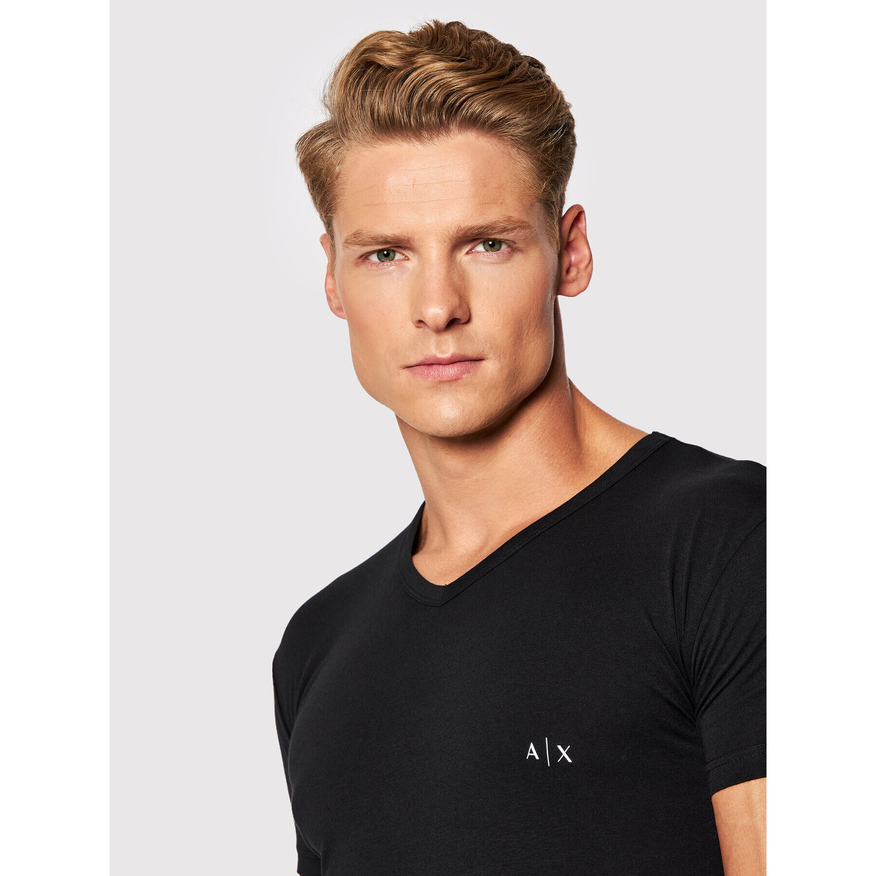 Armani Exchange 2-dílná sada T-shirts 956004 CC282 07320 Černá Regular Fit - Pepit.cz