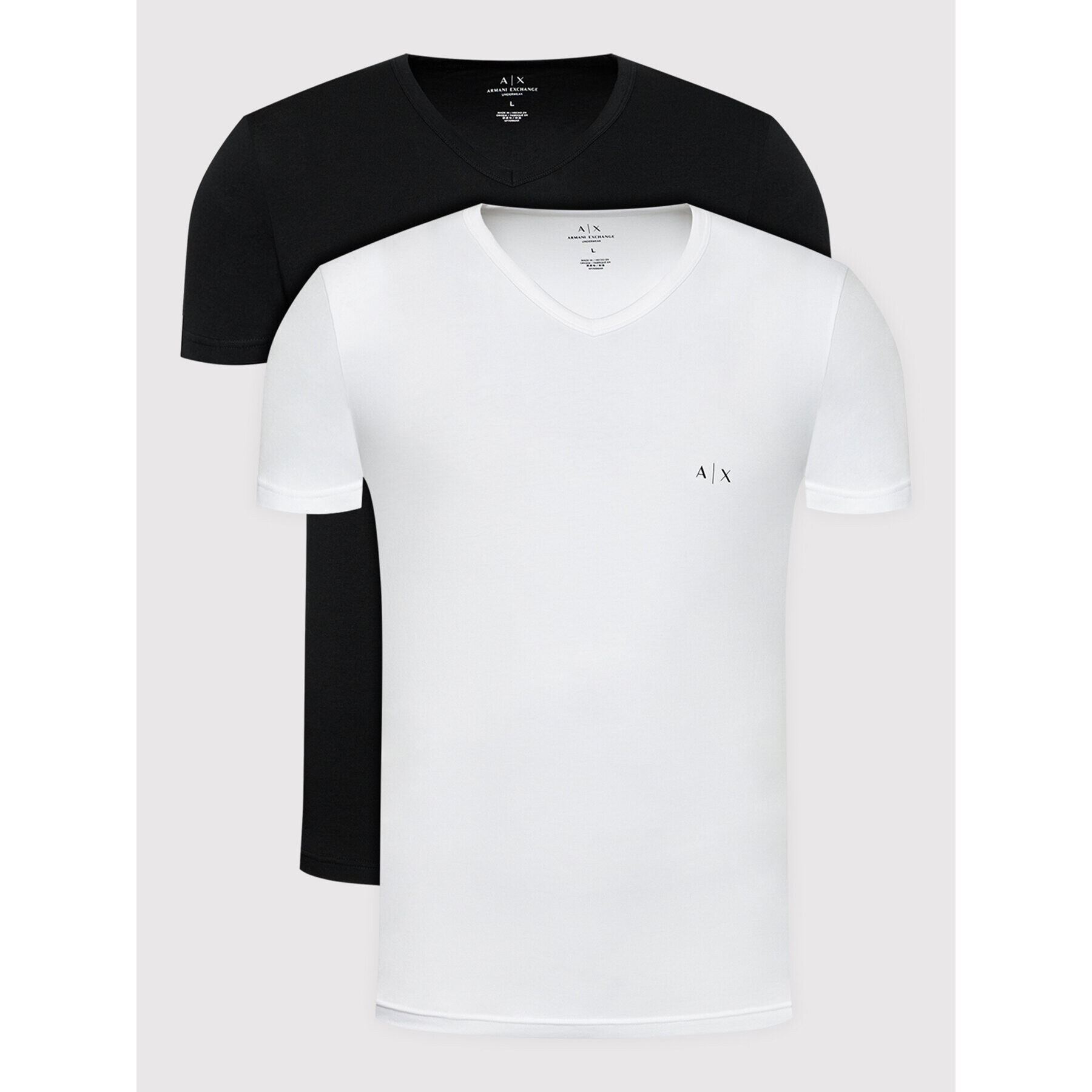 Armani Exchange 2-dílná sada T-shirts 956004 CC282 42520 Černá Regular Fit - Pepit.cz