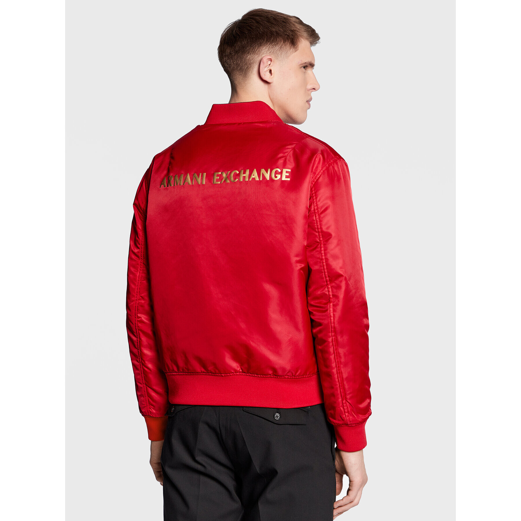 Armani Exchange Bunda bomber 3RZB38 ZNUBZ 2253 Červená Regular Fit - Pepit.cz