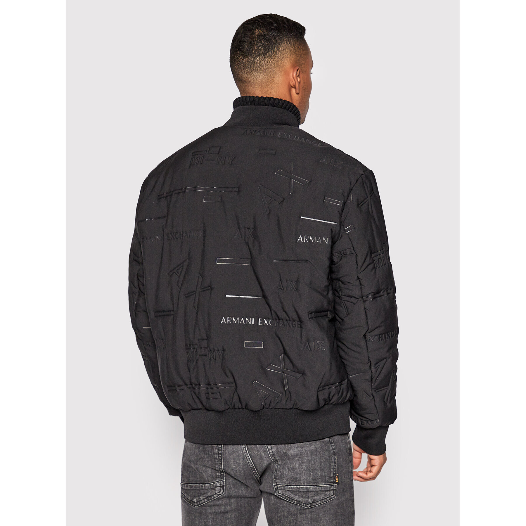 Armani Exchange Bunda bomber 6LZB04 ZNUDZ 22BA Černá Regular Fit - Pepit.cz