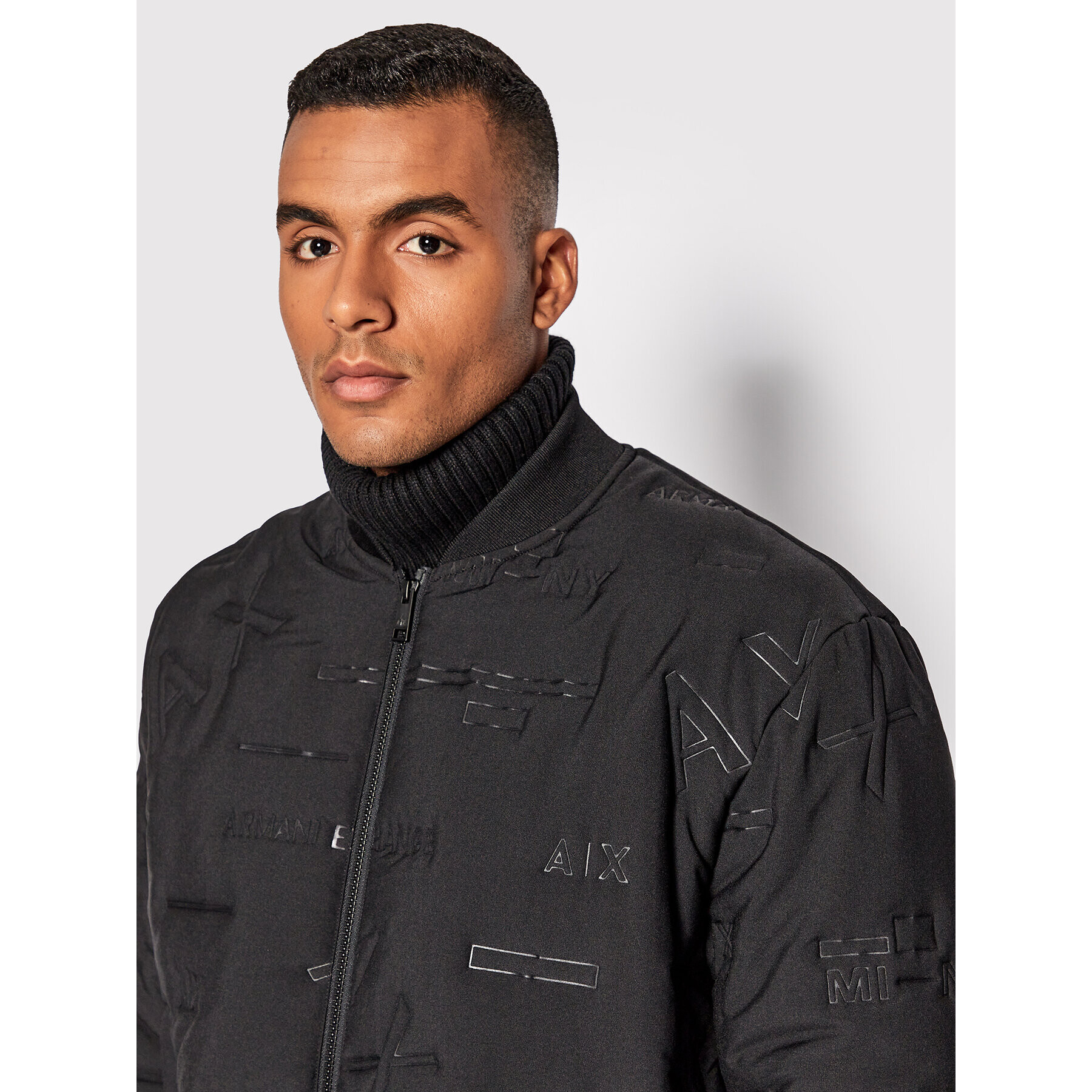 Armani Exchange Bunda bomber 6LZB04 ZNUDZ 22BA Černá Regular Fit - Pepit.cz