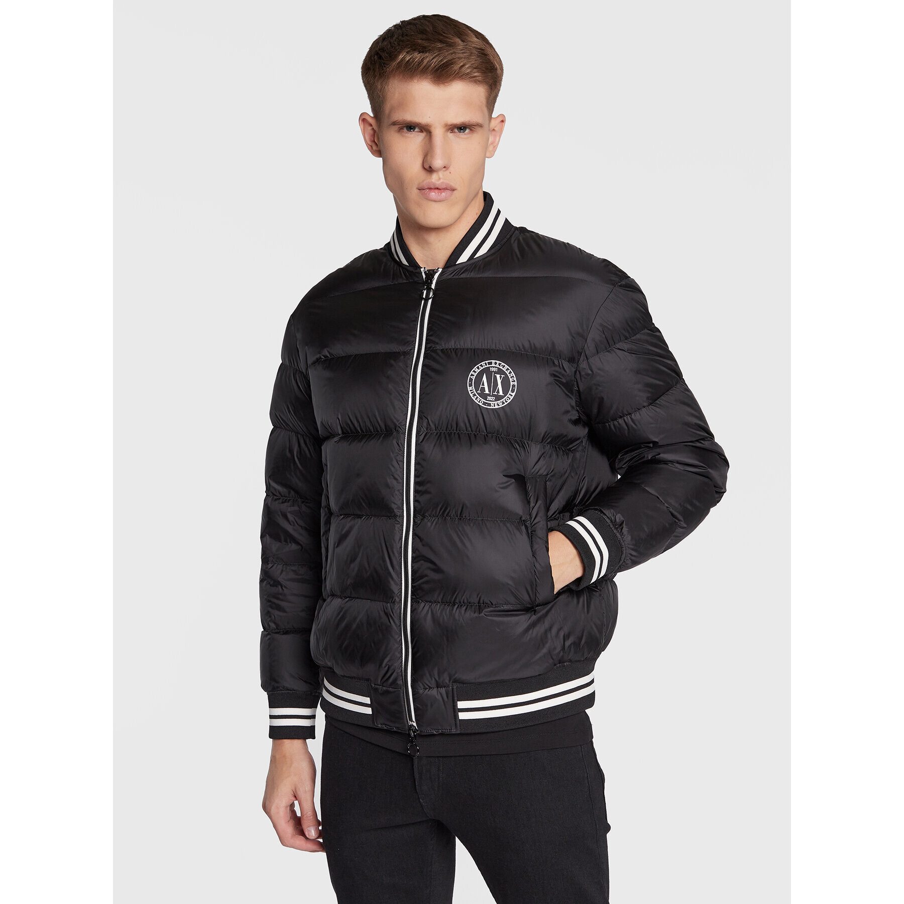 Armani Exchange Bunda bomber 6LZBL8 ZNWRZ 1200 Černá Regular Fit - Pepit.cz