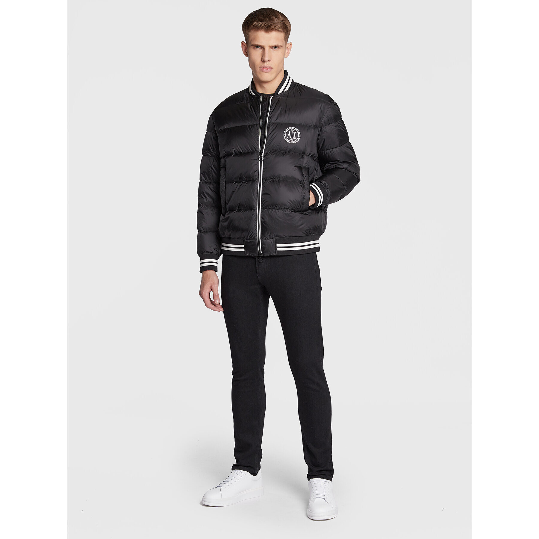 Armani Exchange Bunda bomber 6LZBL8 ZNWRZ 1200 Černá Regular Fit - Pepit.cz