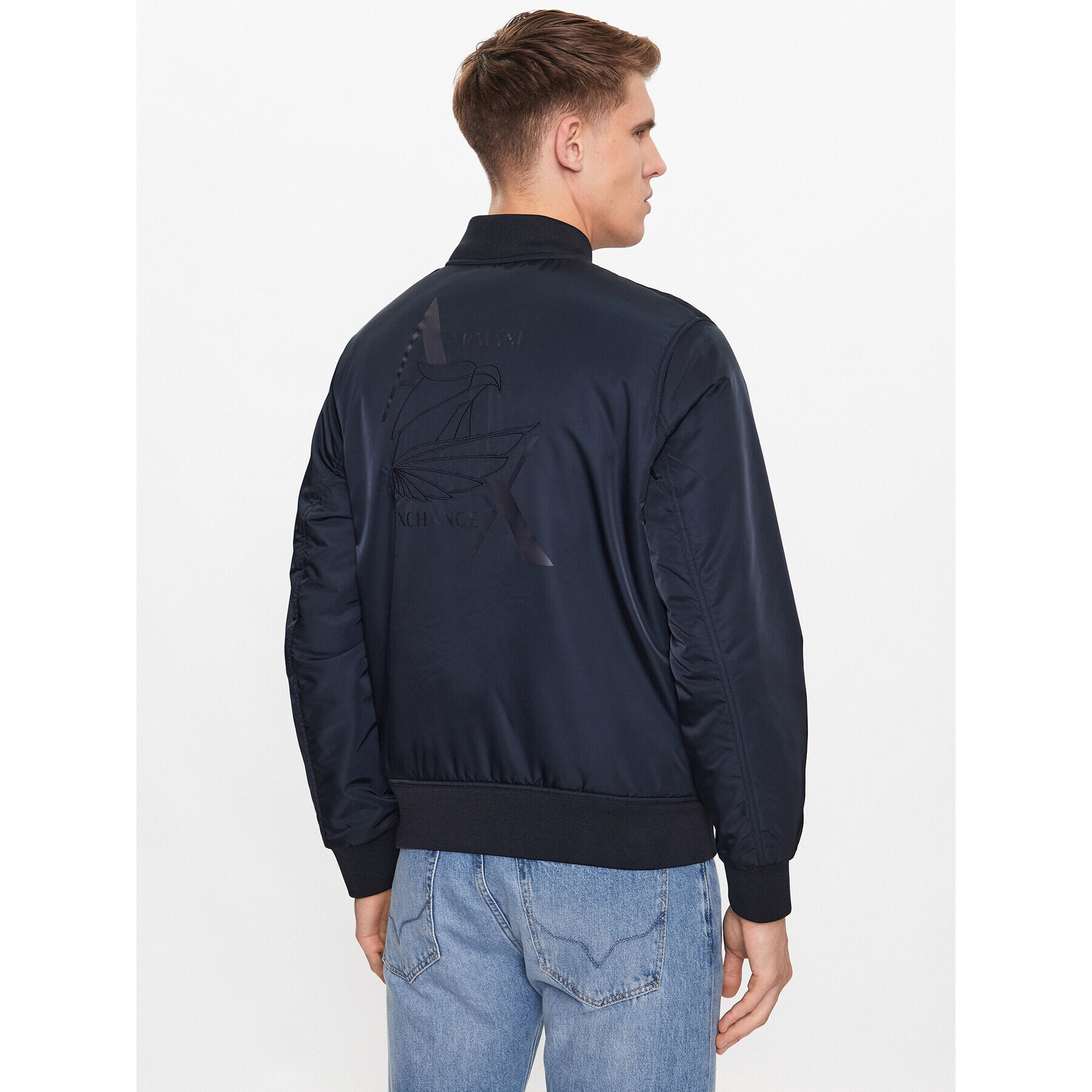 Armani Exchange Bunda bomber 6RZB05 ZNUEZ 1510 Tmavomodrá Regular Fit - Pepit.cz